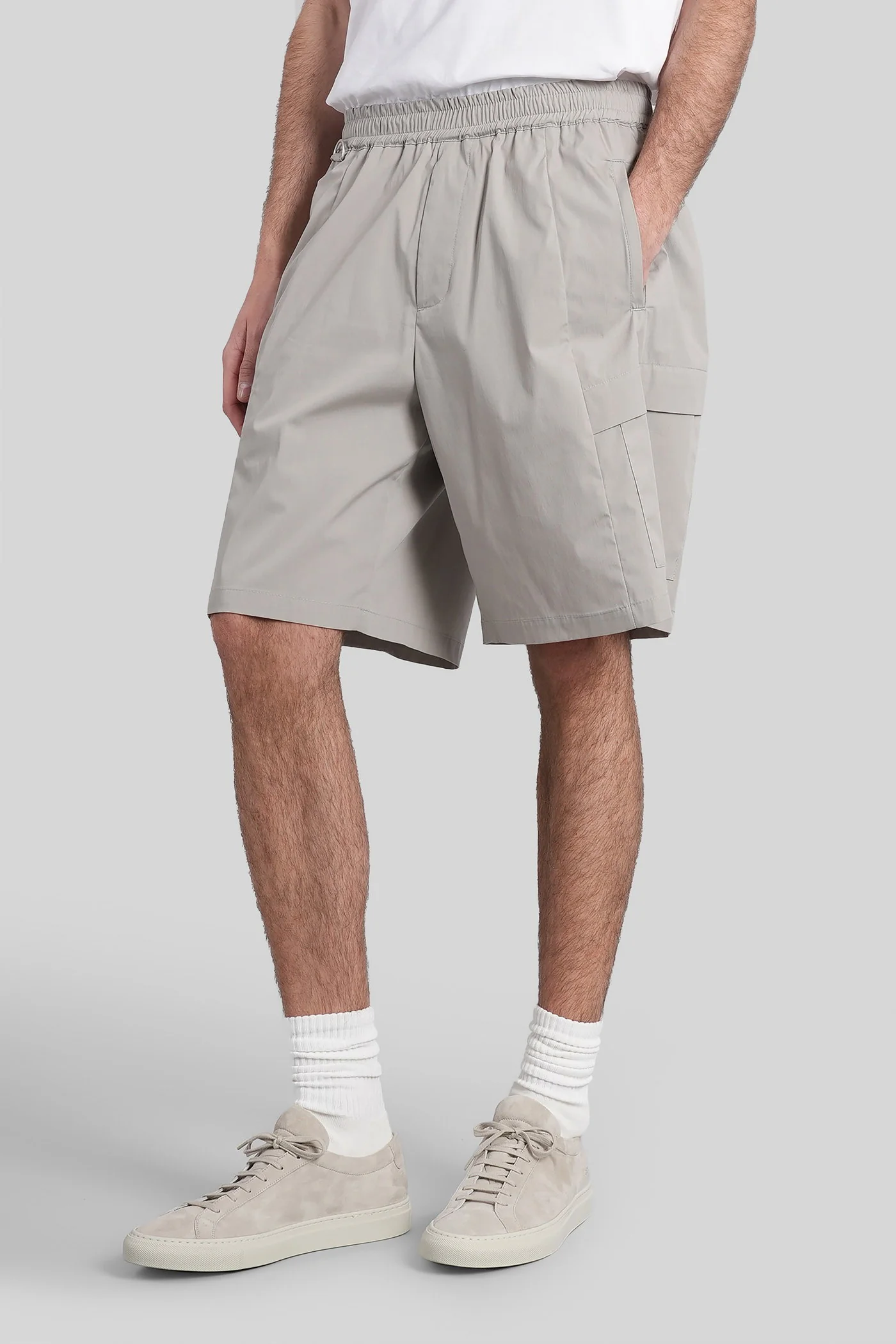 Combo Shorts in grey cotton - Image 4