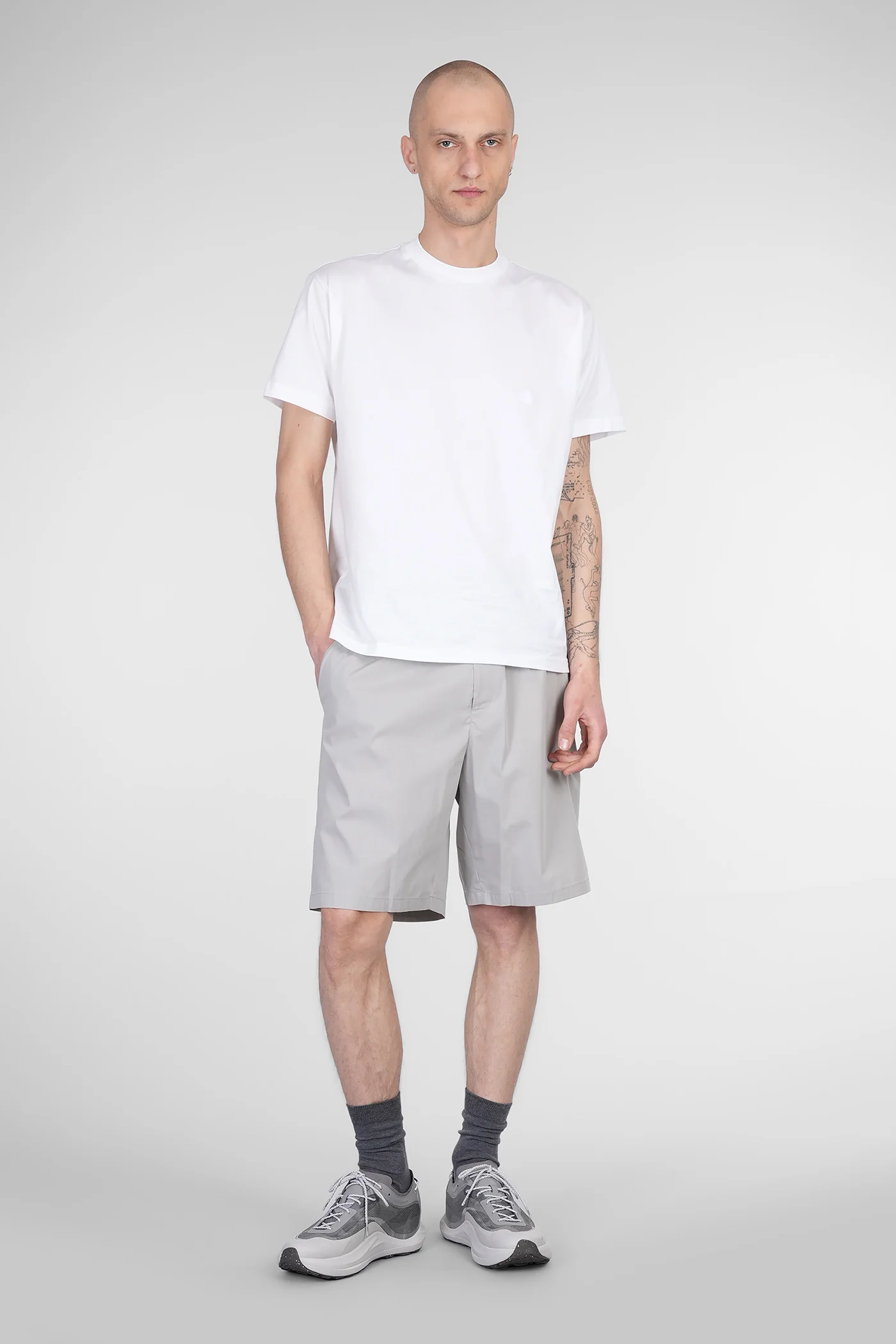 Combo Shorts in grey cotton - Image 2