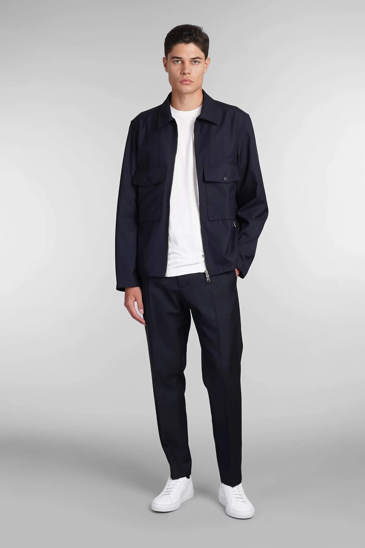 Ford Pants in blue wool - Image 2