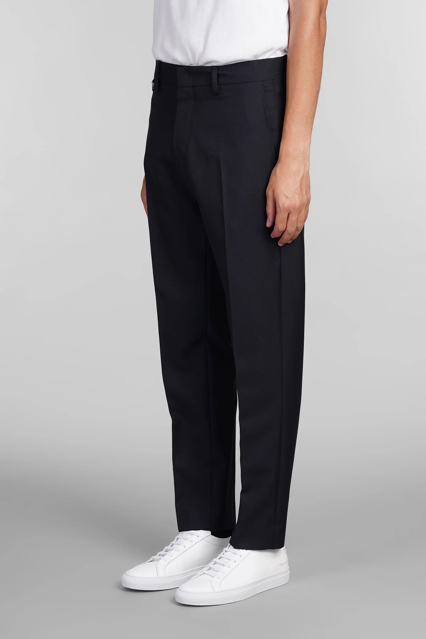 Ford Pants in blue wool - Image 4