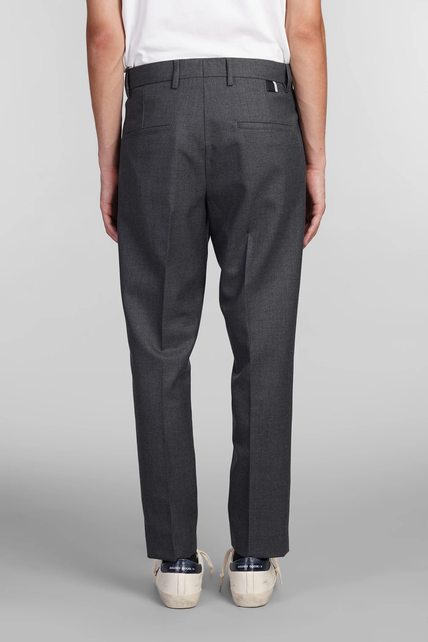 Ford Pants in grey wool - Image 3