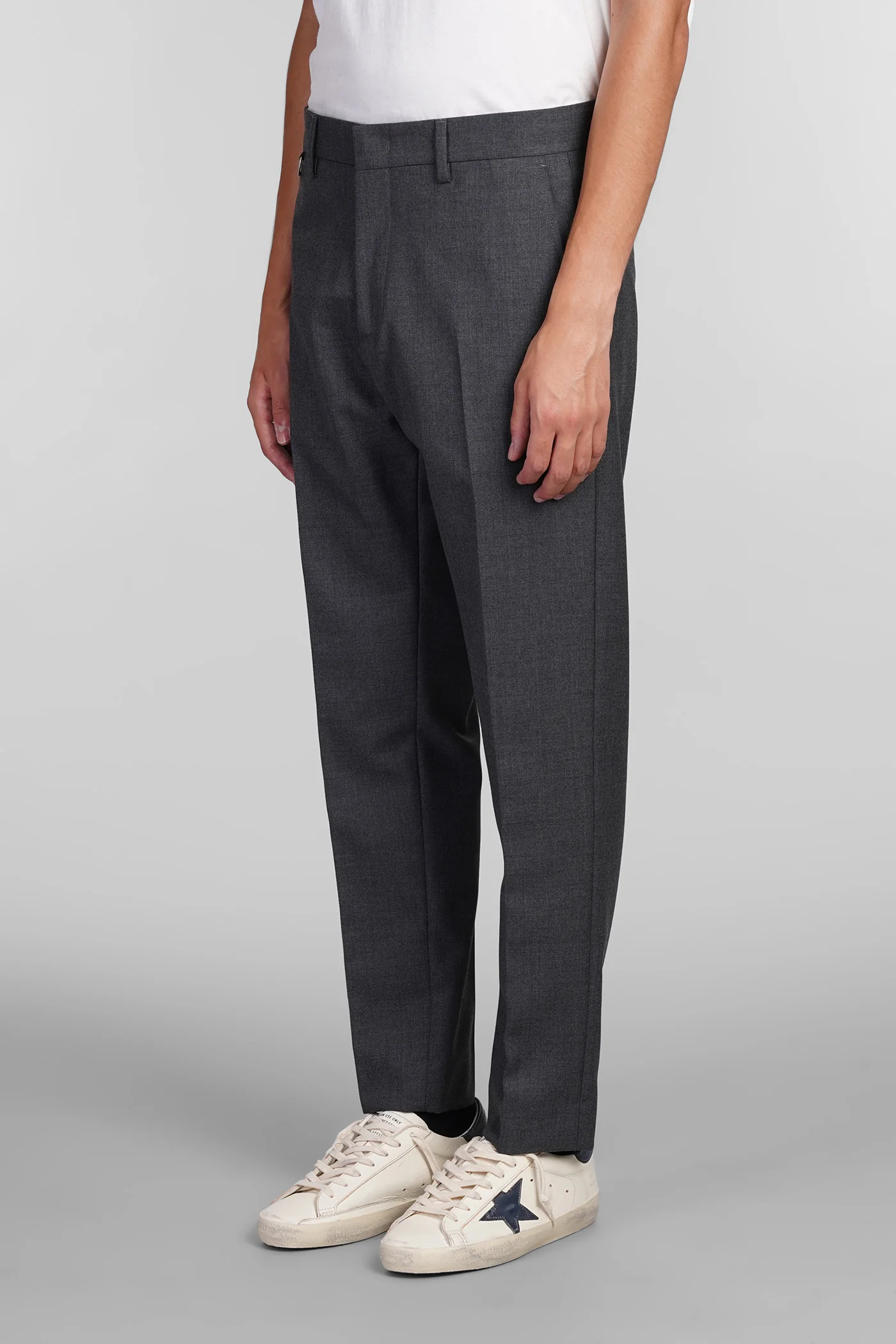 Ford Pants in grey wool - Image 4
