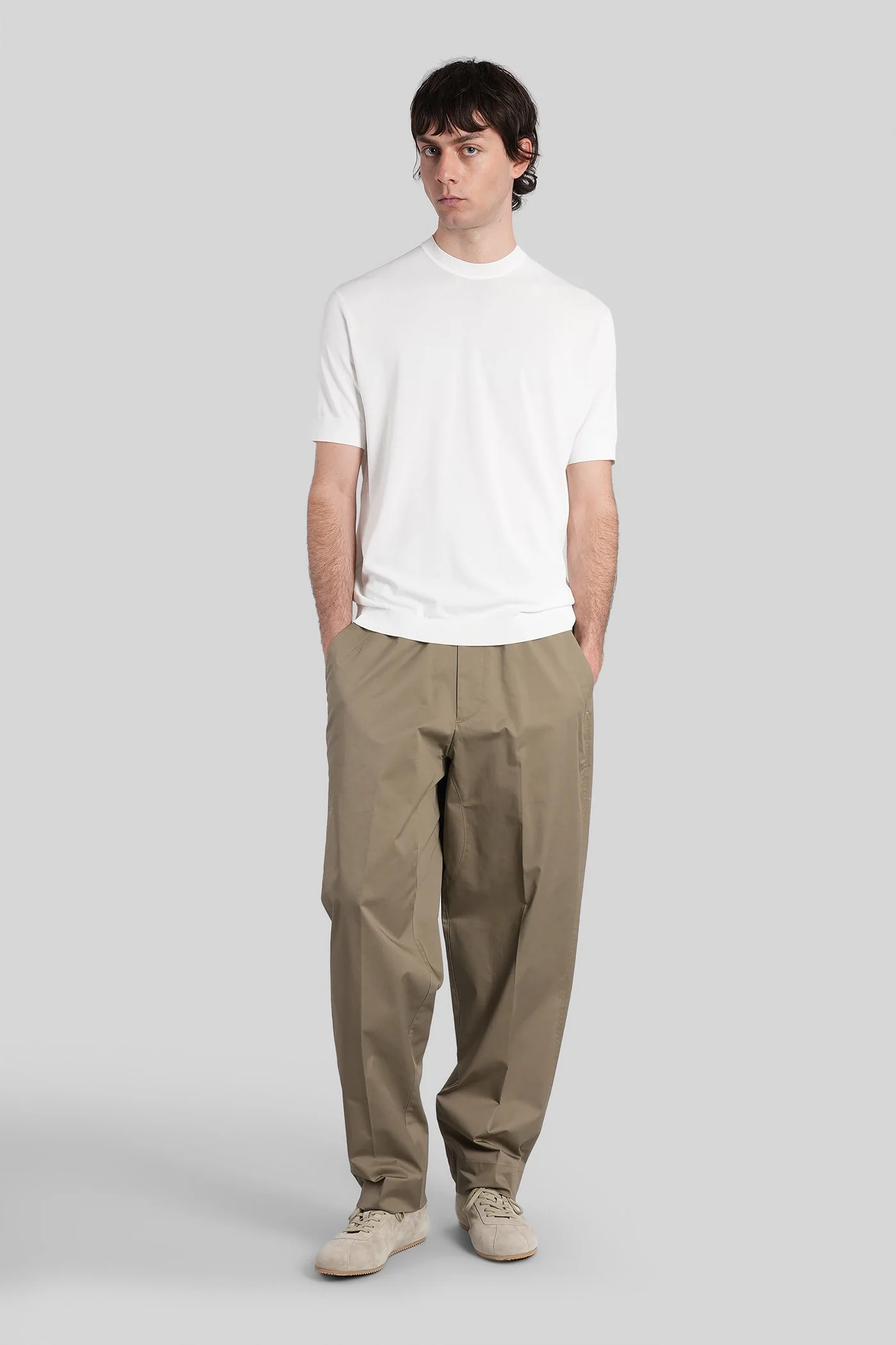 George Pants in beige cotton - Image 2