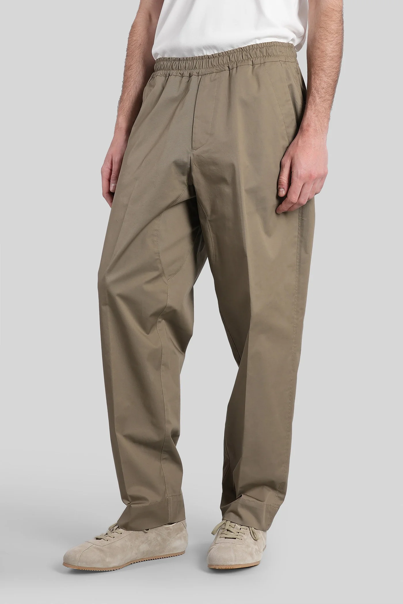 George Pants in beige cotton - Image 4