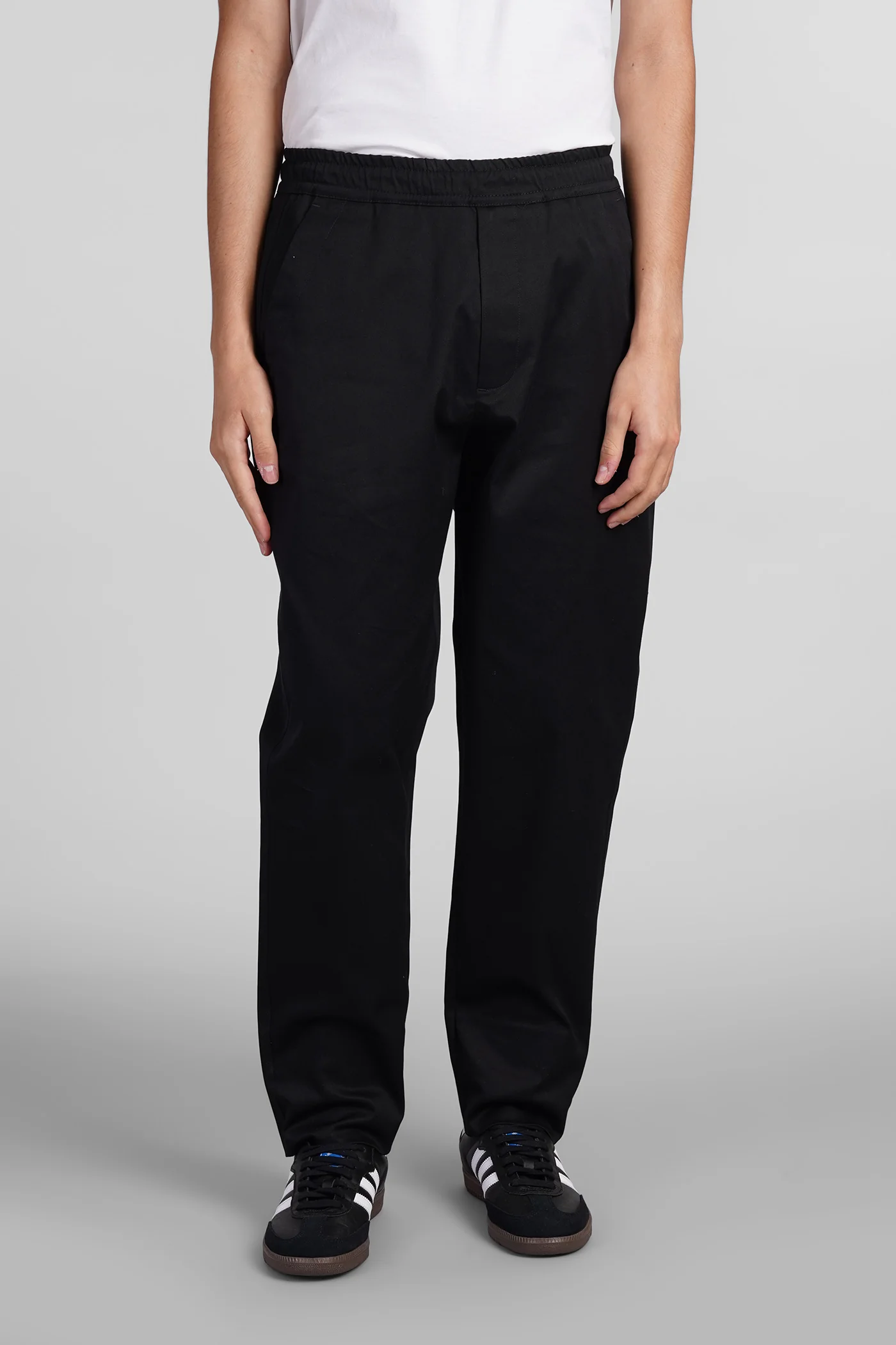 George Pants in black cotton