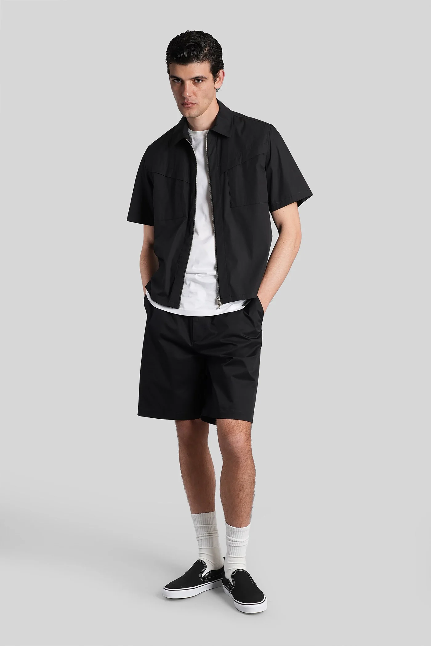 George Shorts in black cotton - Image 2