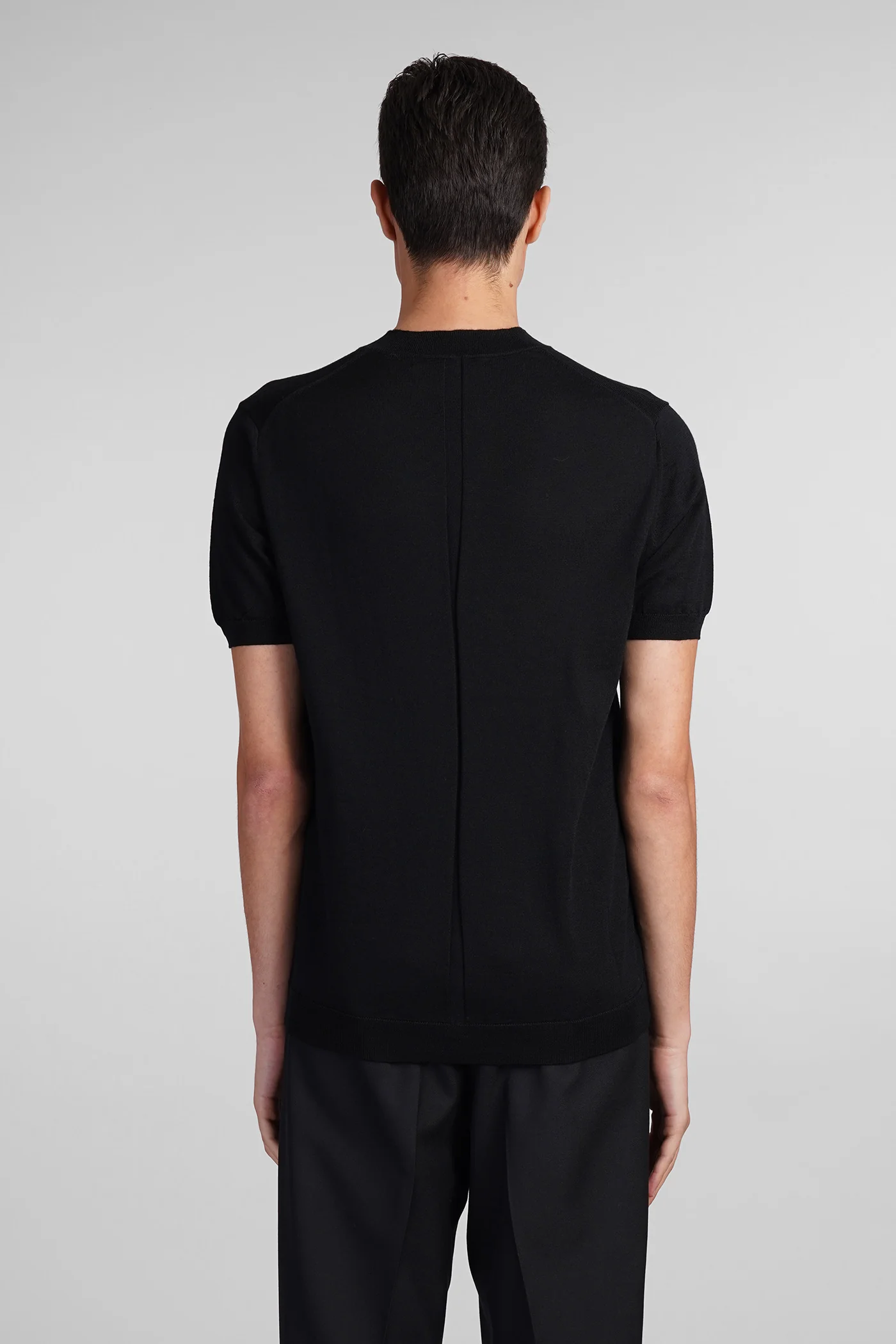K123 Knitwear in black wool - Image 3