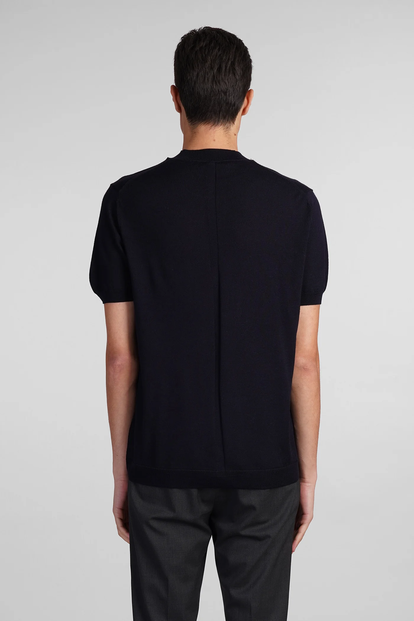 K123 Knitwear in blue wool - Image 3
