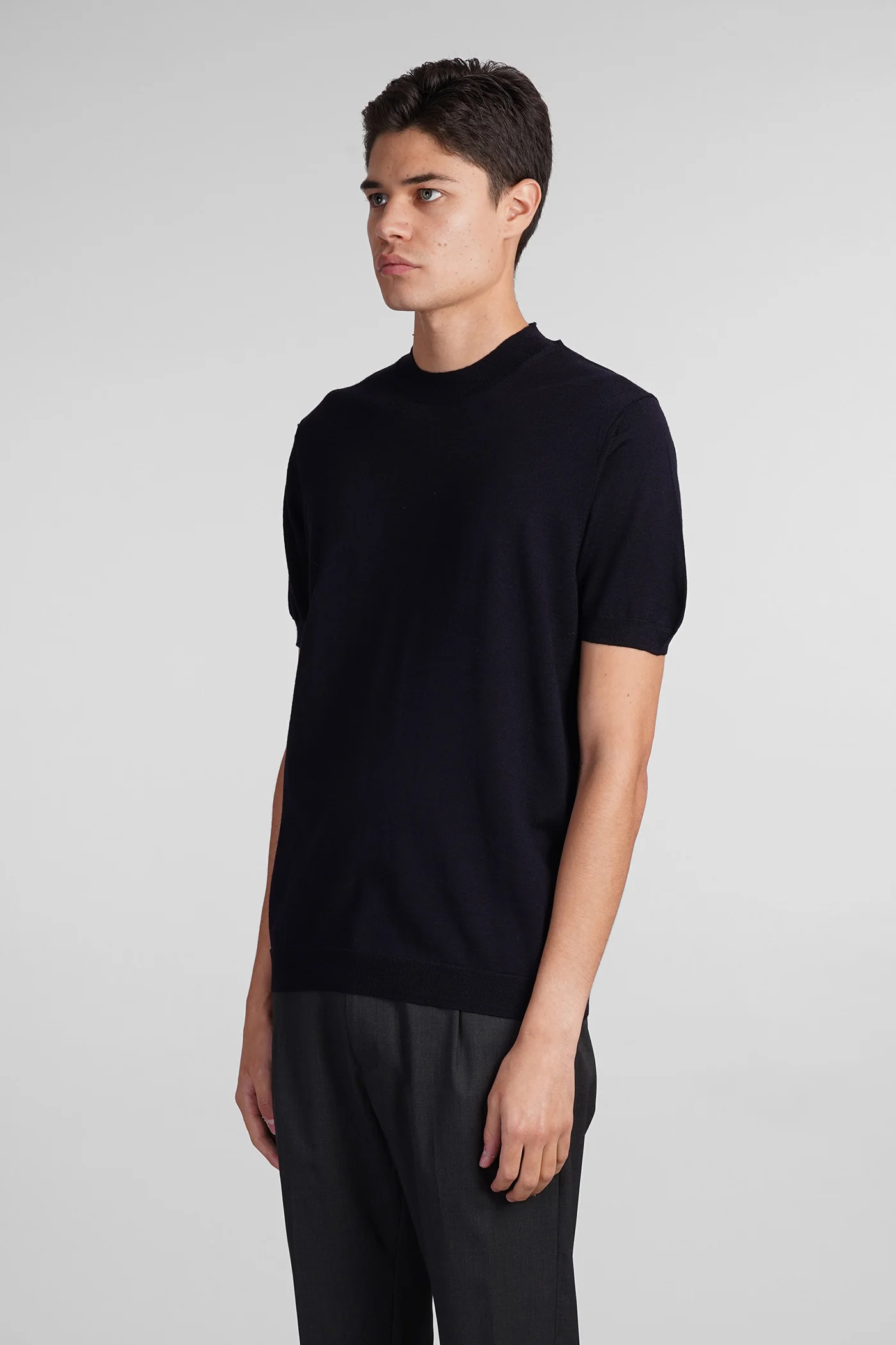 K123 Knitwear in blue wool - Image 4