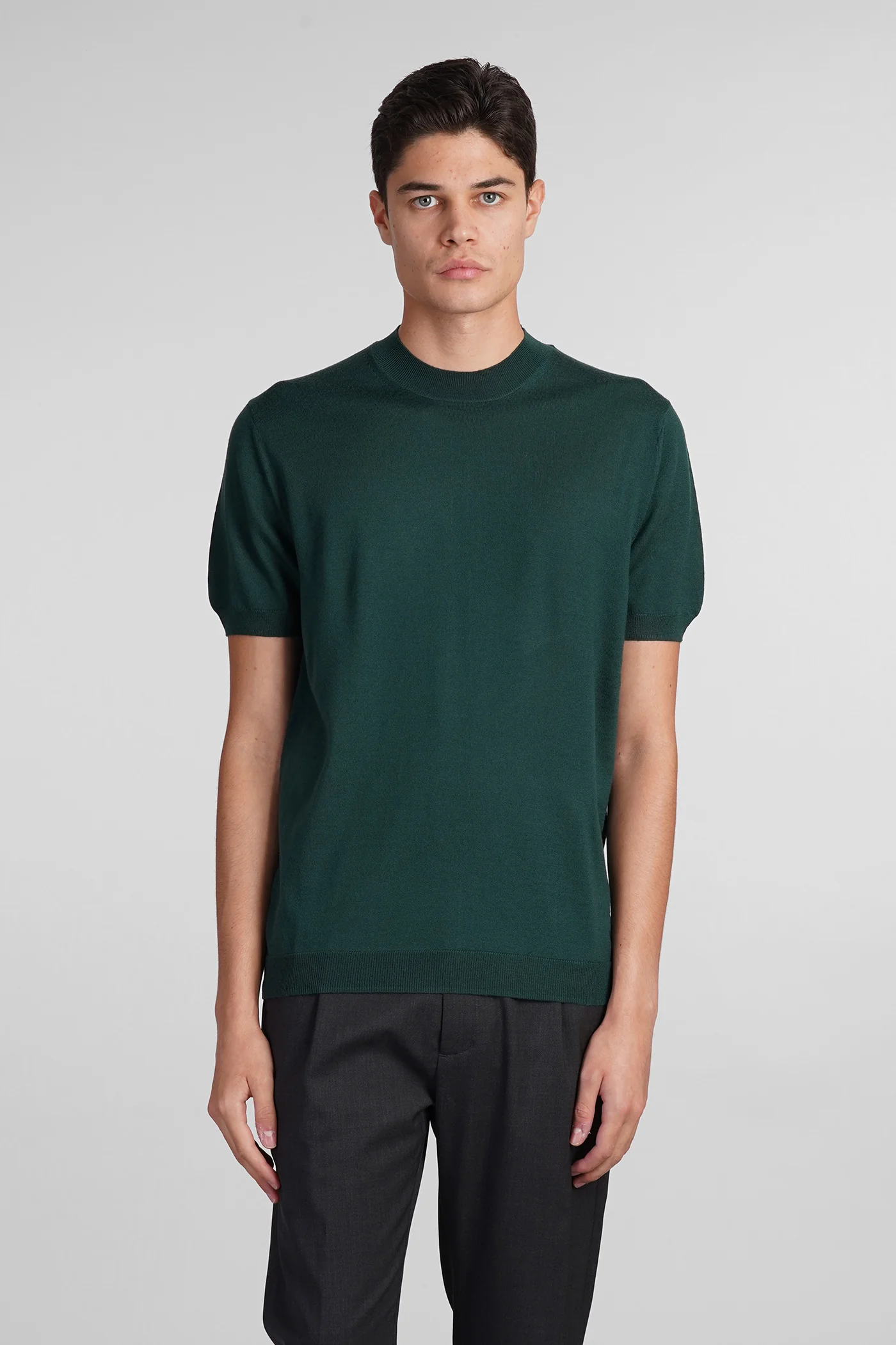 K123 Knitwear in green wool