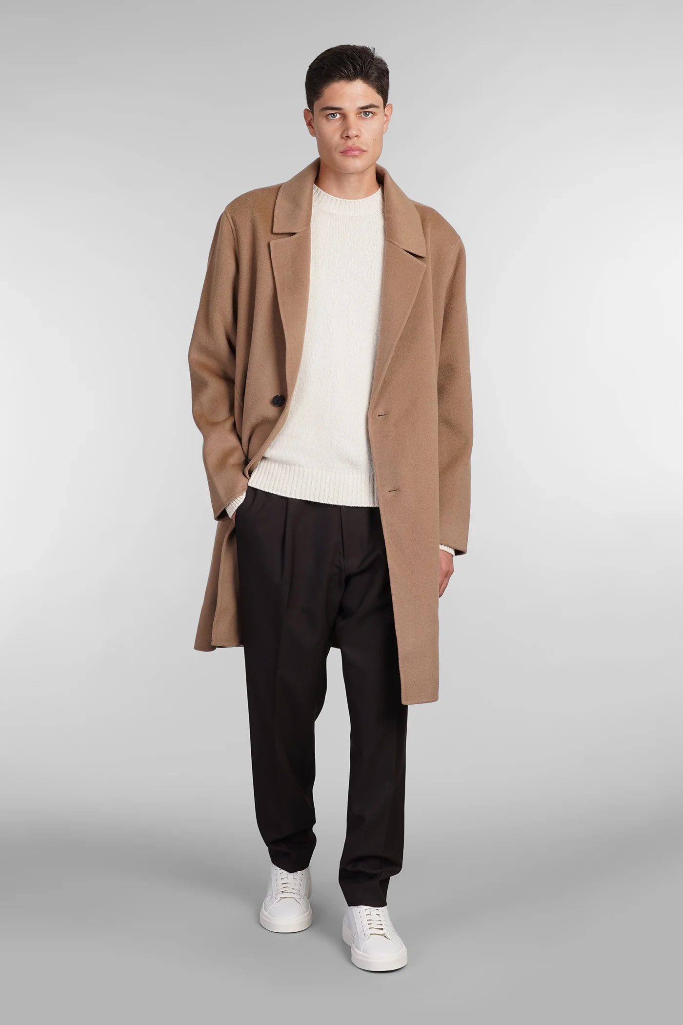 K189 Knitwear in beige wool - Image 2