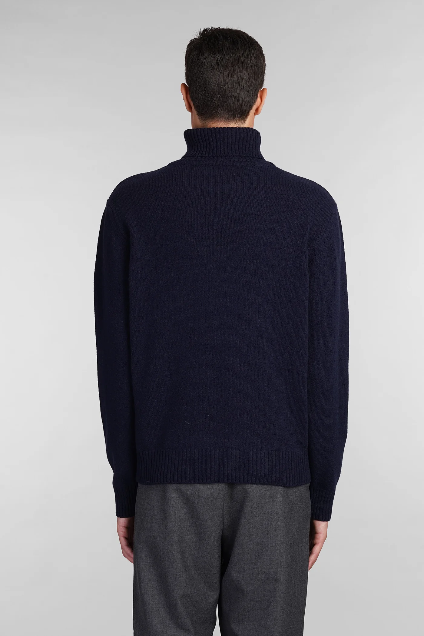 K190 Knitwear in blue wool - Image 3