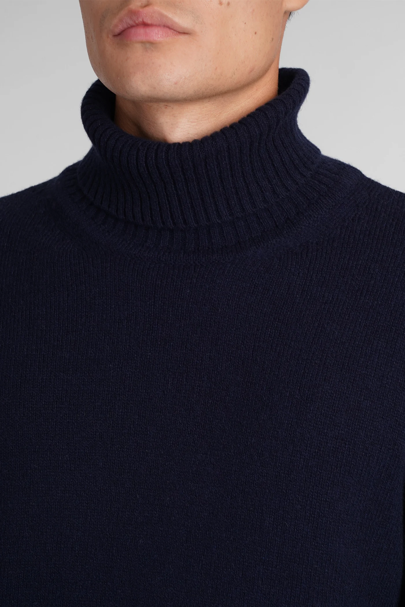 K190 Knitwear in blue wool - Image 5