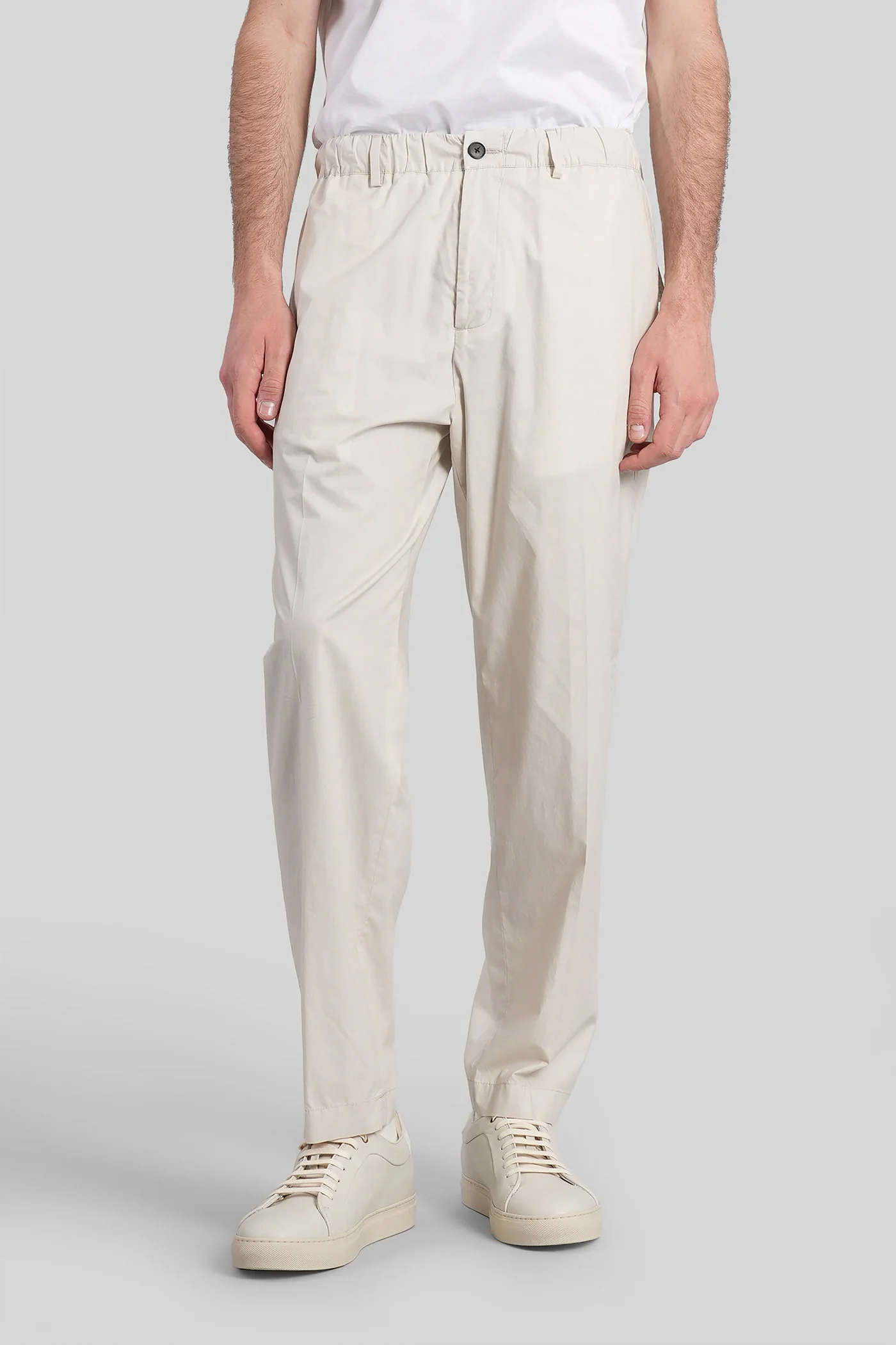 Kim coulisse Pants in beige cotton