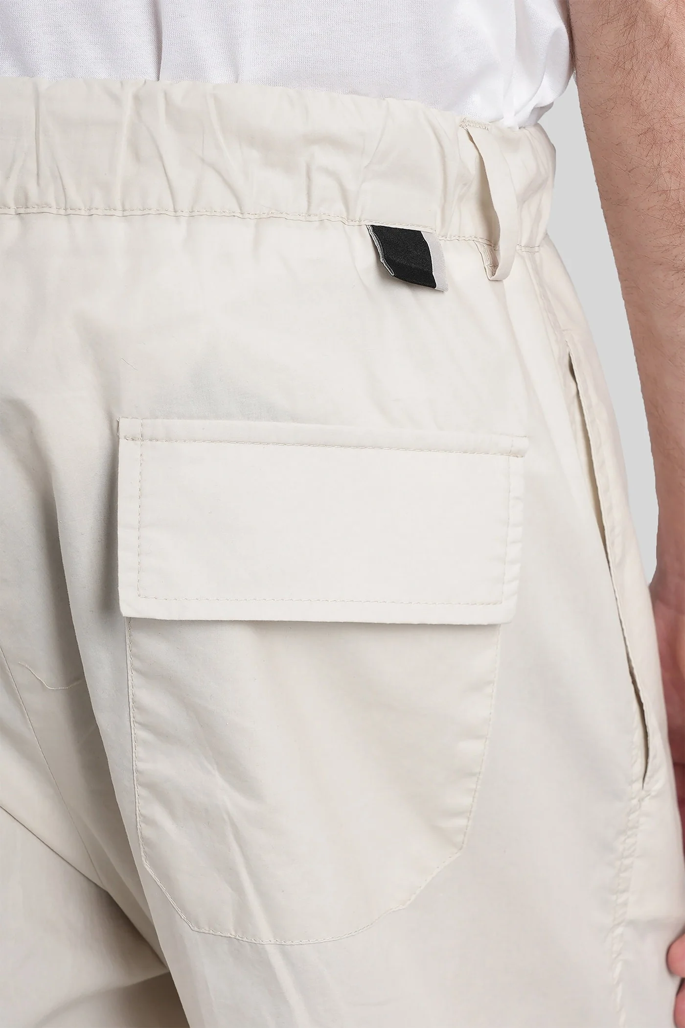 Kim coulisse Pants in beige cotton - Image 5