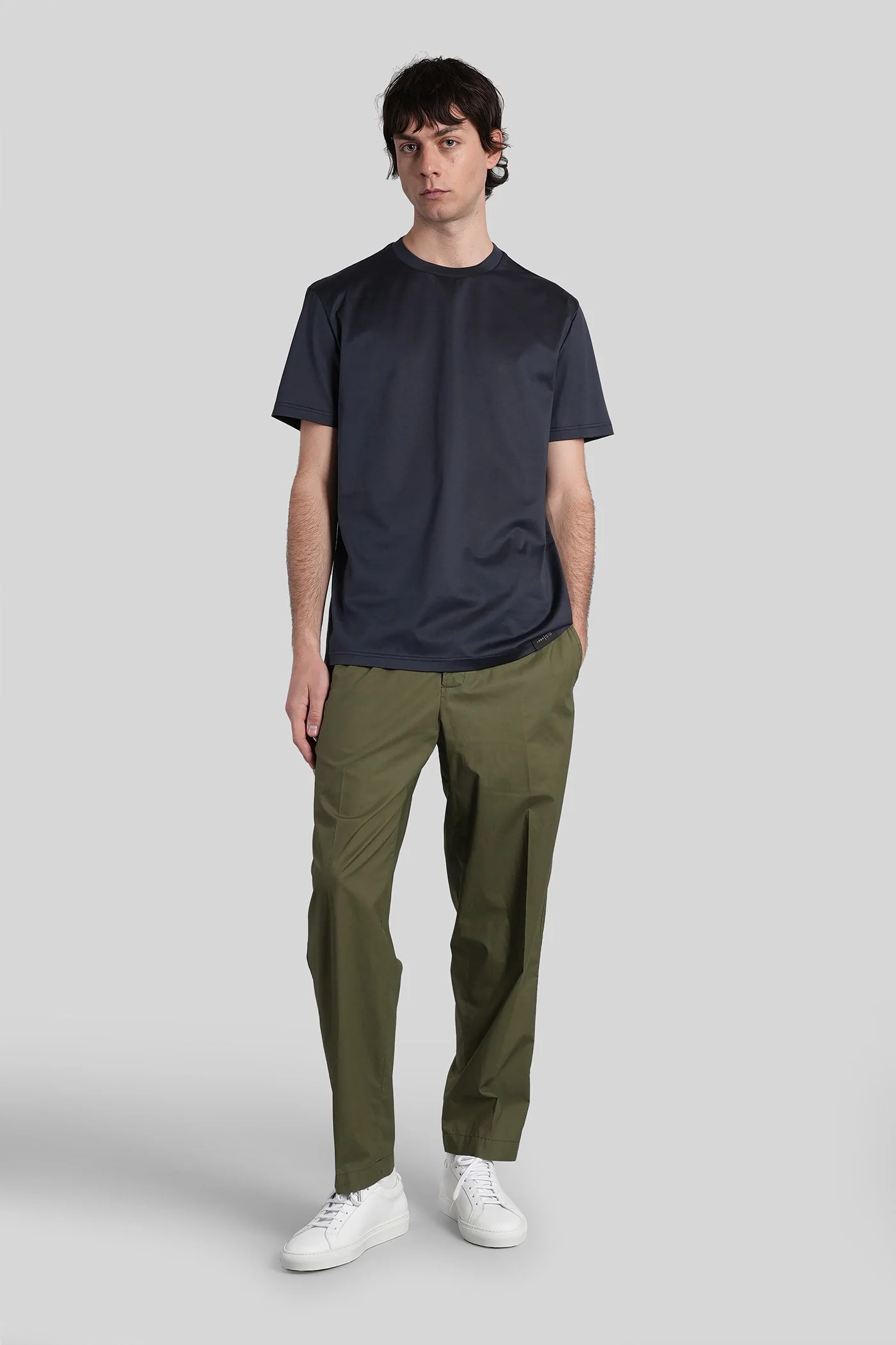 Kim coulisse Pants in green cotton - Image 2