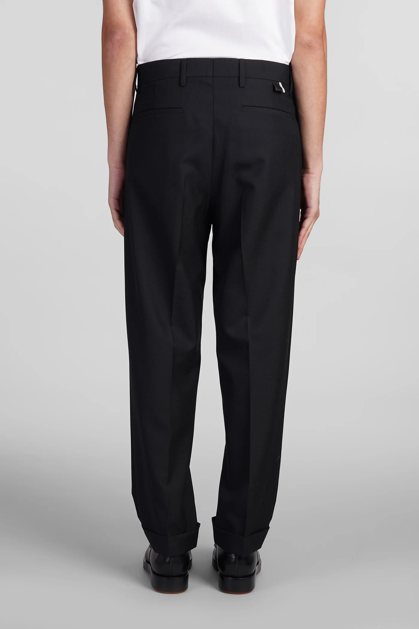 Kim Pants in black wool - Image 3