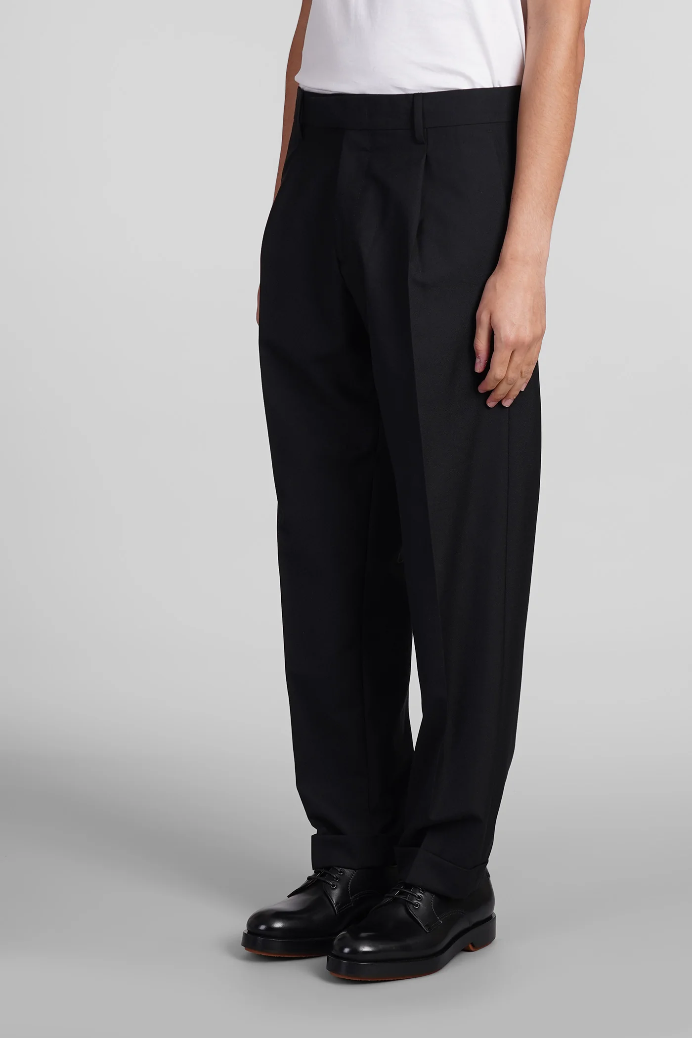 Kim Pants in black wool - Image 4