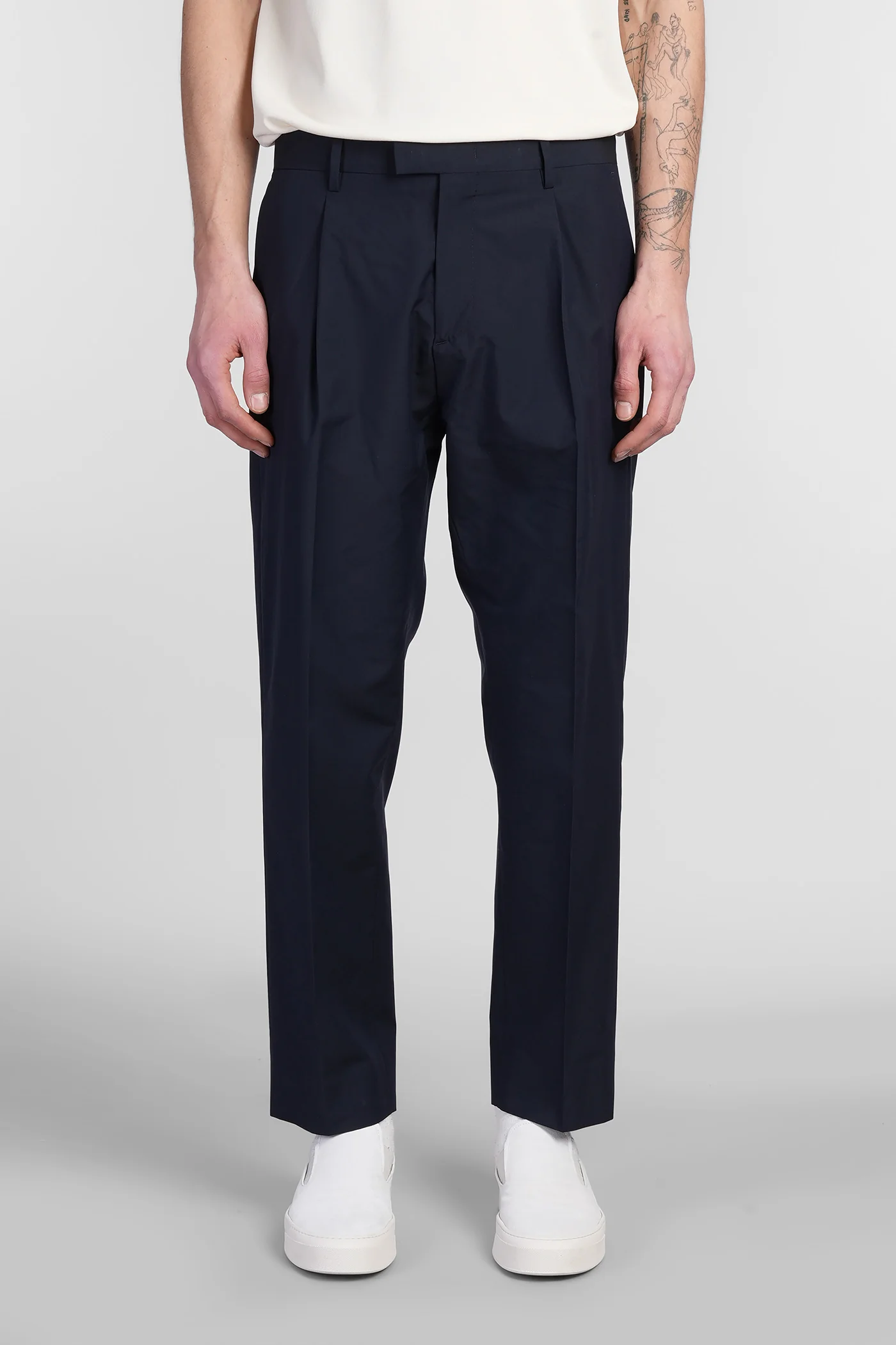 Kim Pants in blue wool