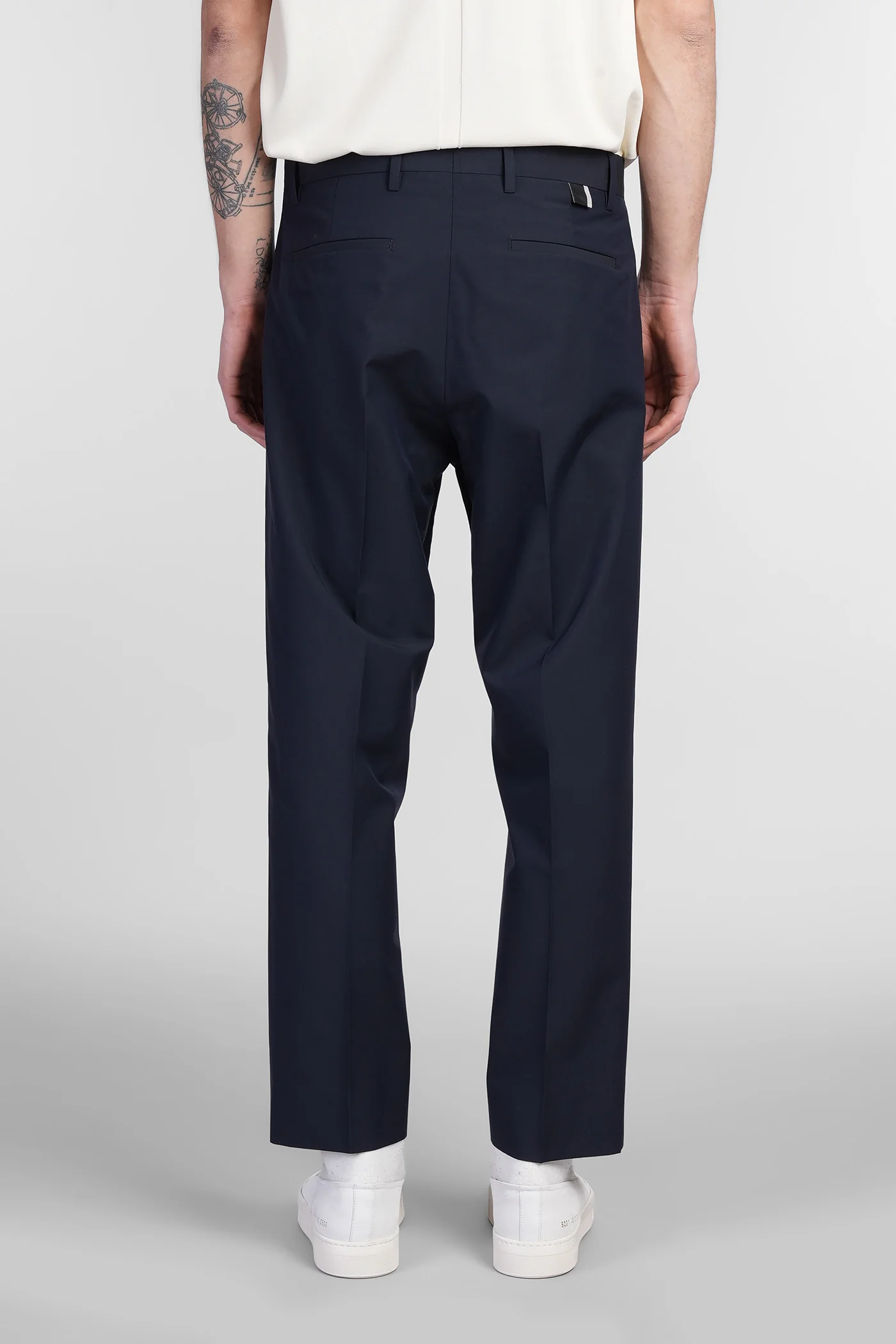 Kim Pants in blue wool - Image 2