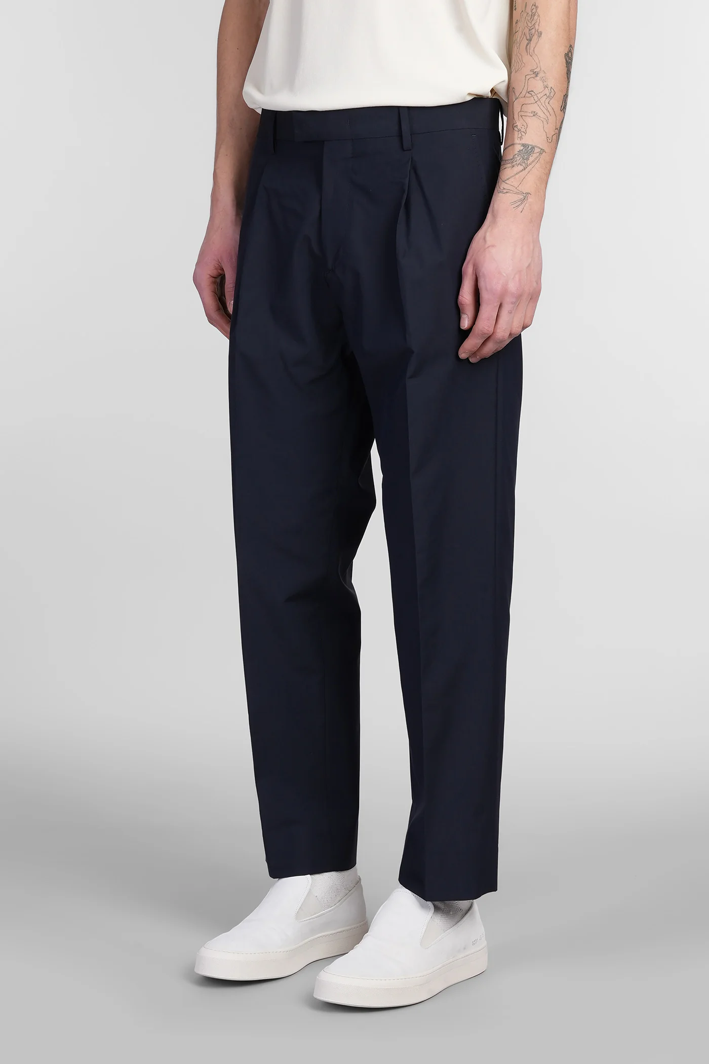 Kim Pants in blue wool - Image 3