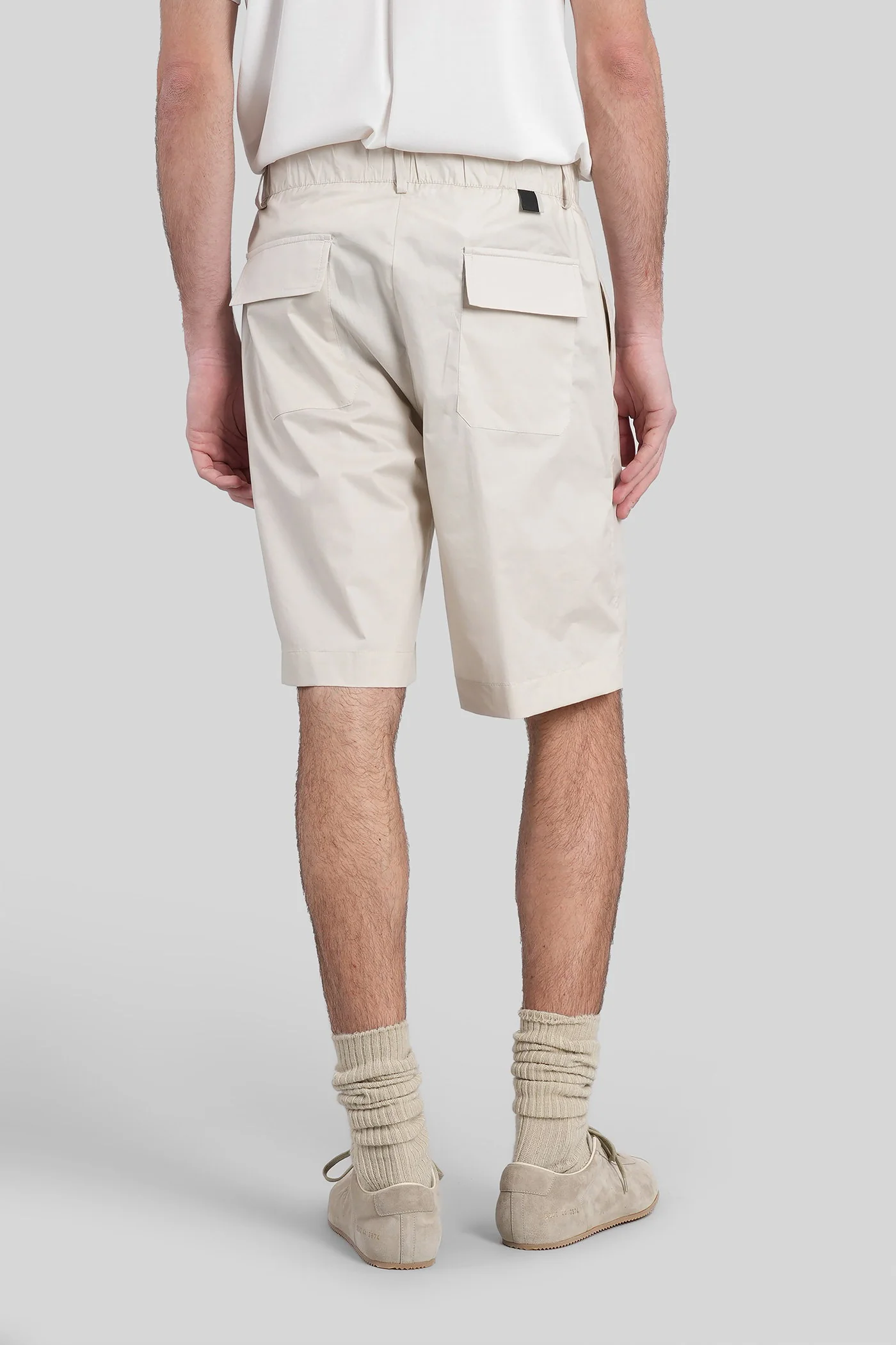 Kim Shorts in beige cotton - Image 3