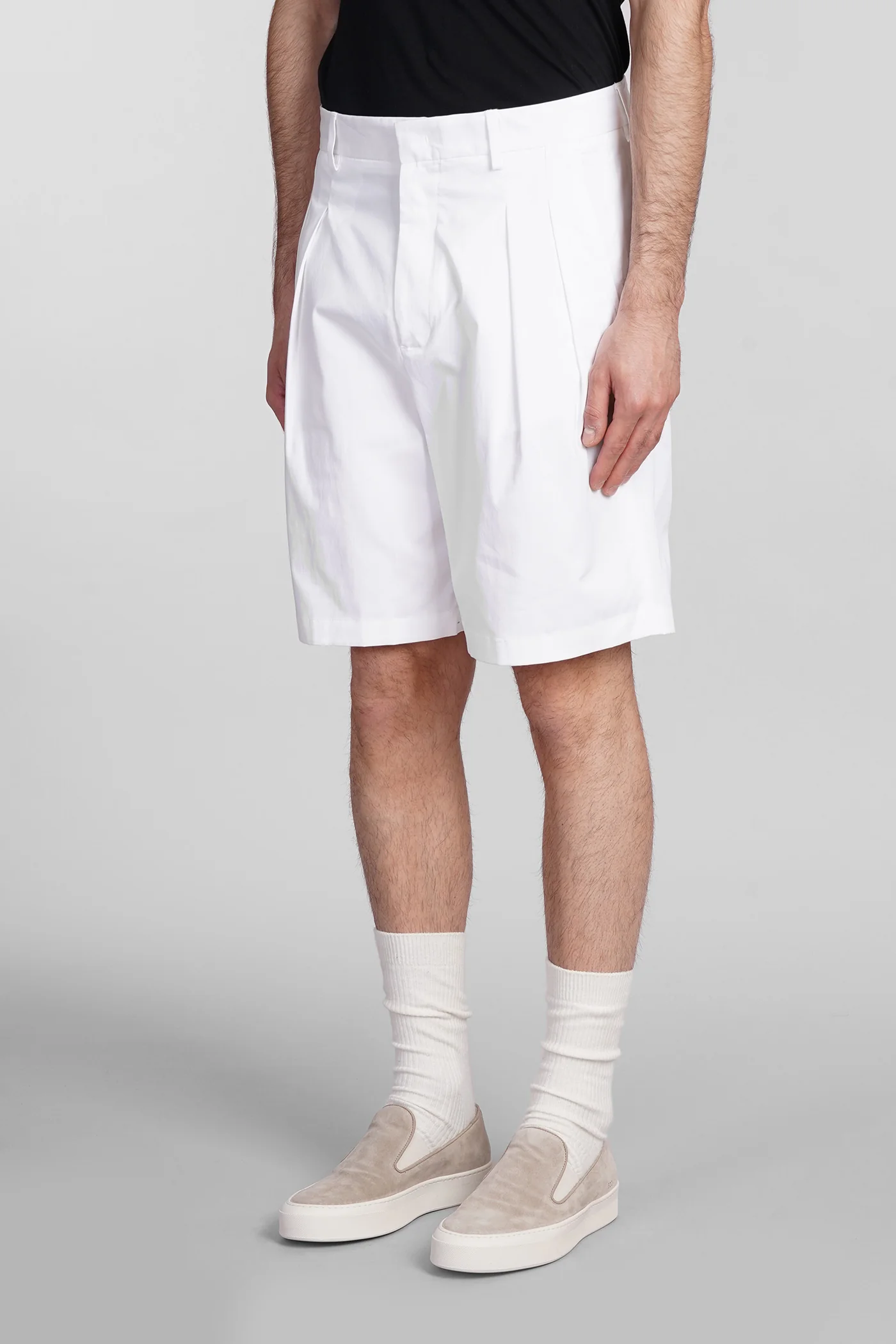 Miami Shorts in white cotton - Image 4