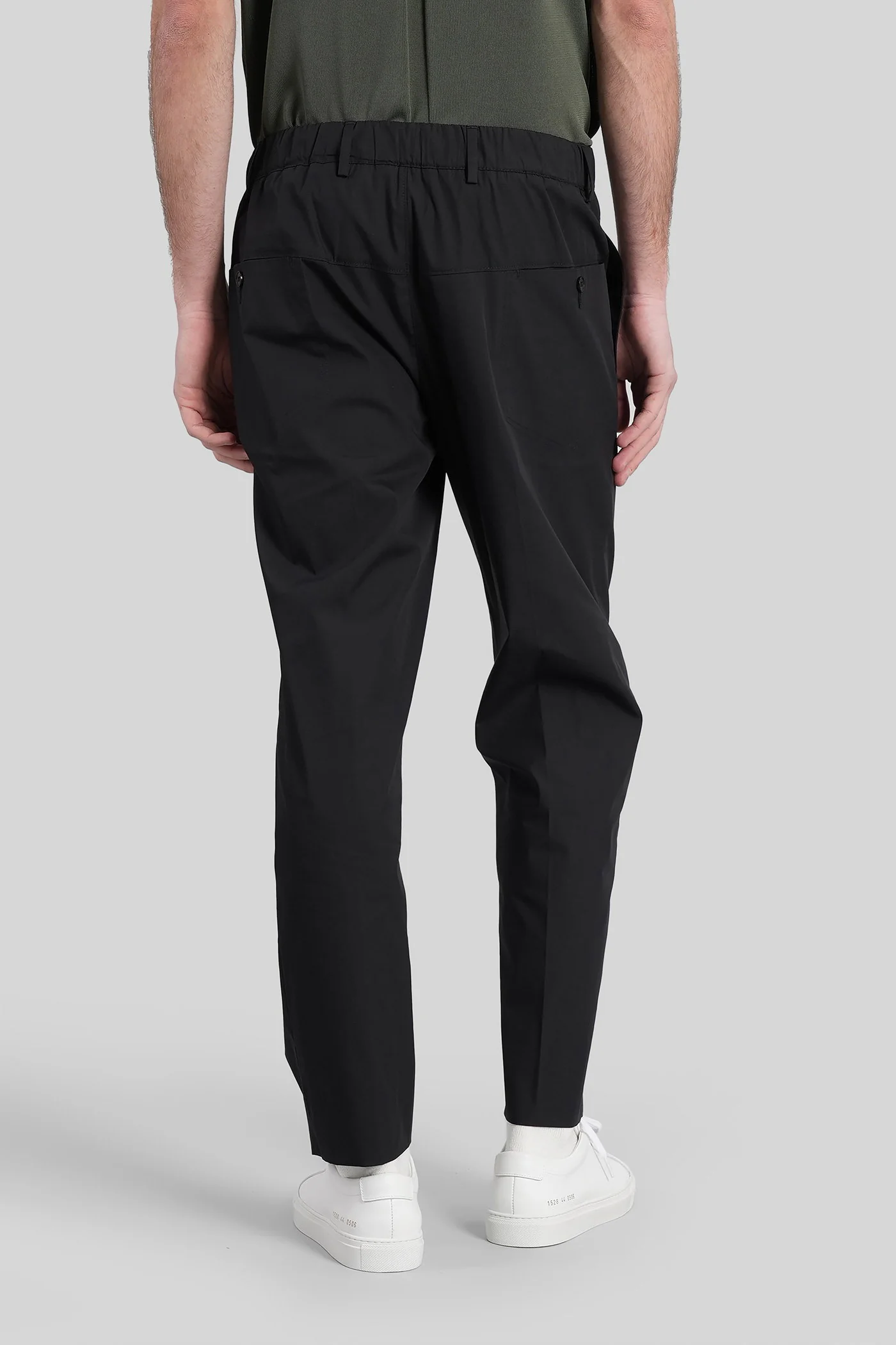 New george Pants in black cotton - Image 3