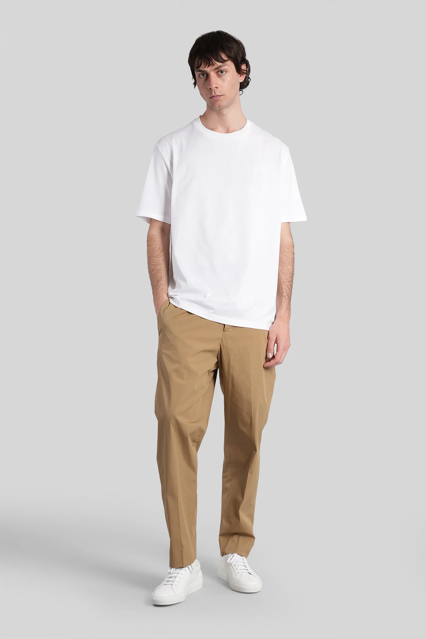 New george Pants in Camel cotton - Image 2