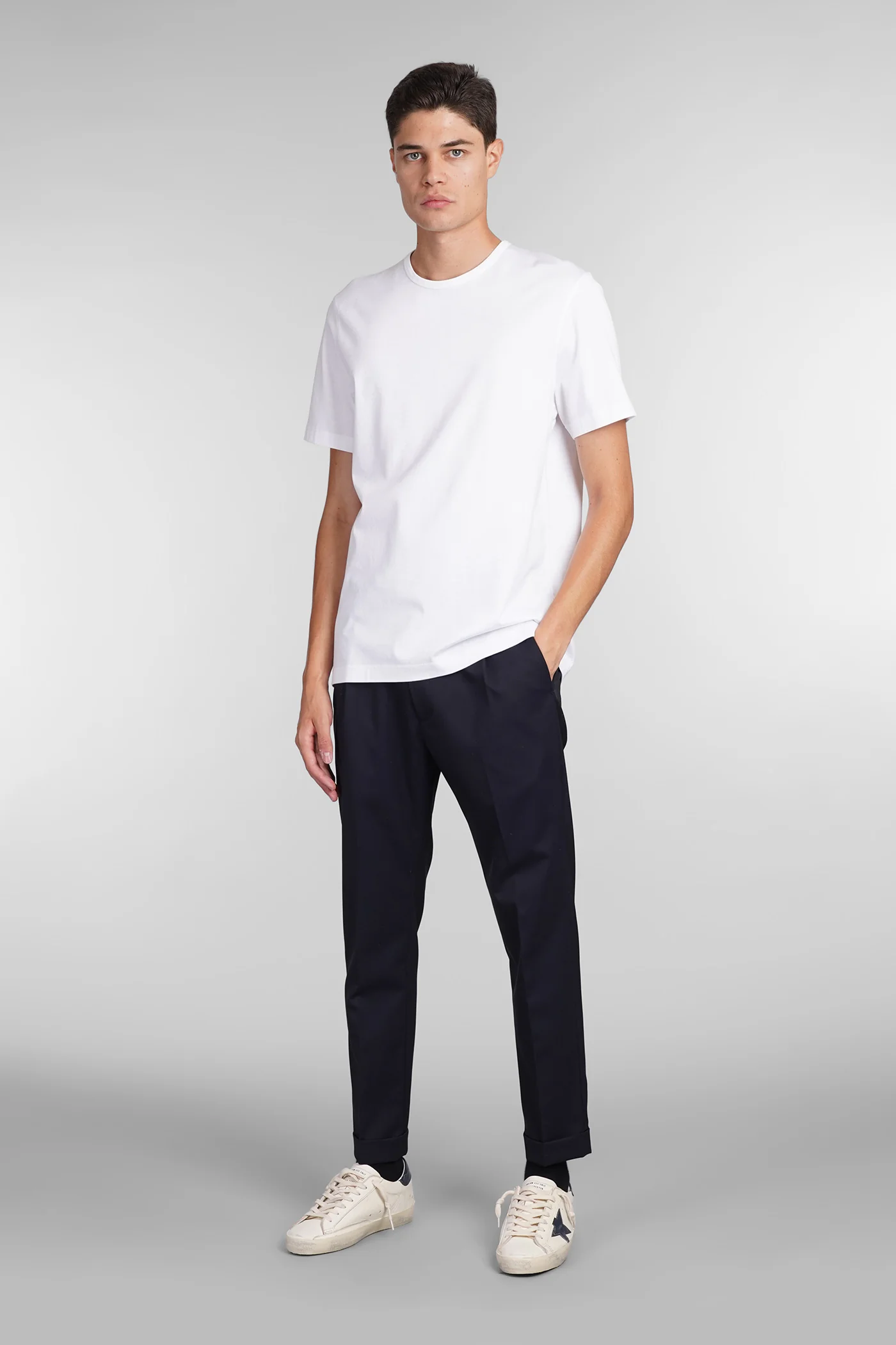 Riviera Pants in blue wool - Image 2