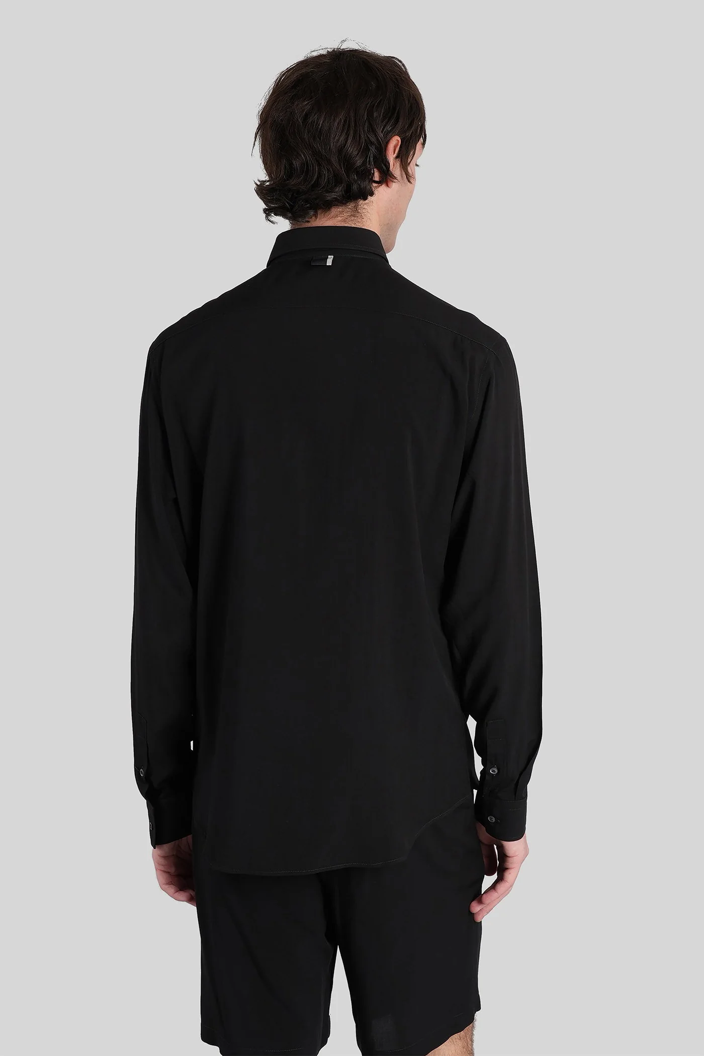 Shirt s150 Shirt in black viscose - Image 3