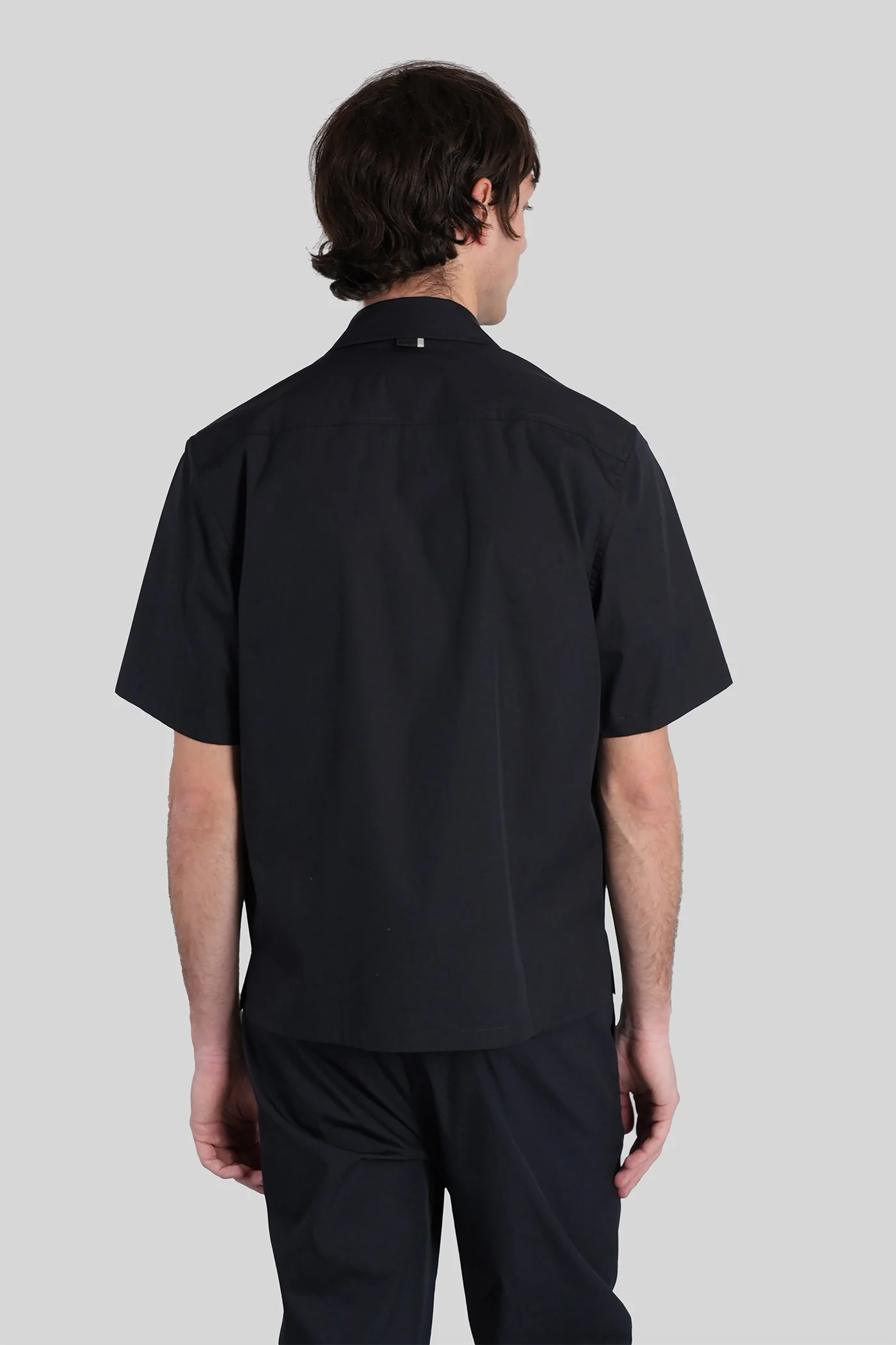 Shirt zip s162 Shirt in blue cotton - Image 3