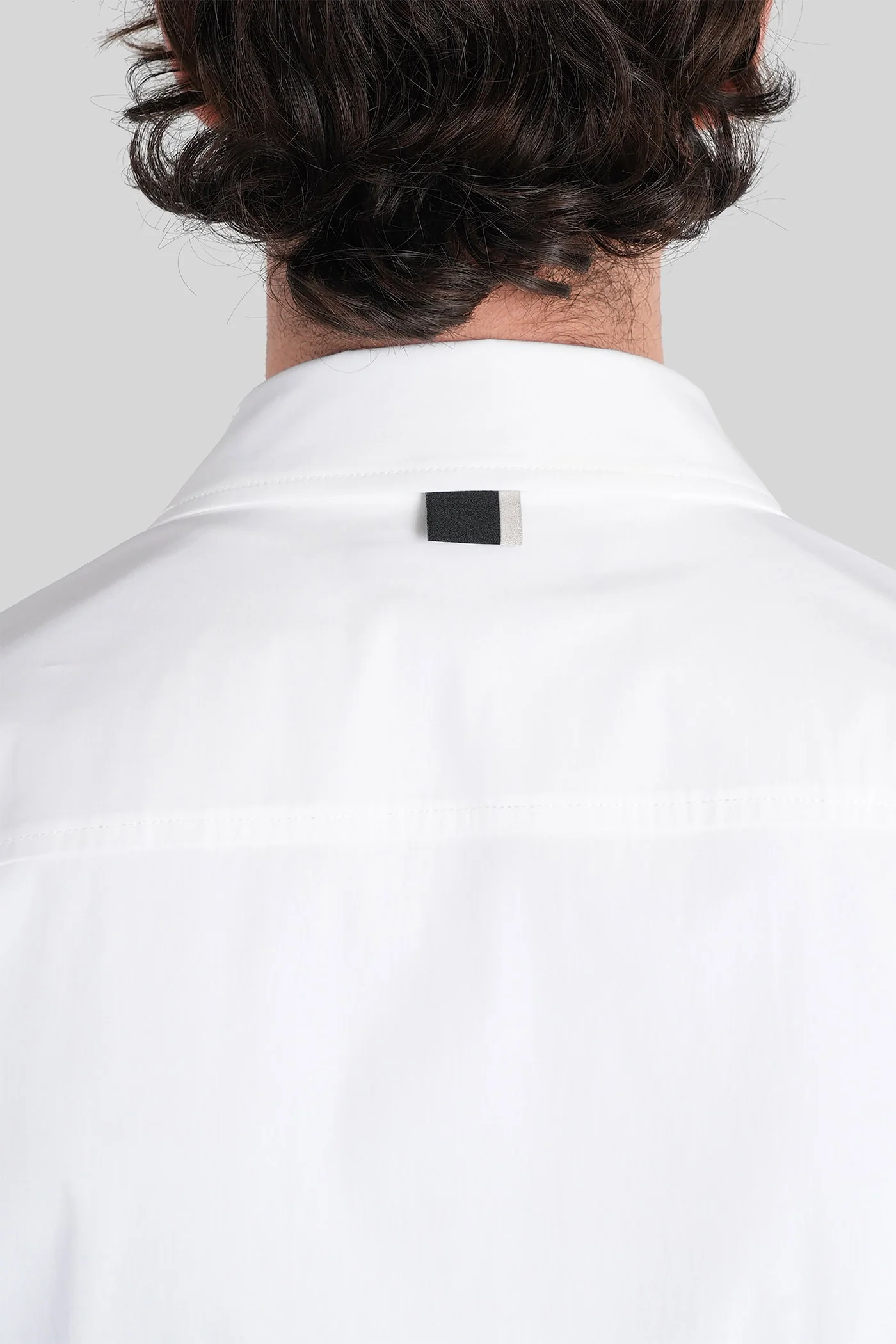 Shirt zip s162 Shirt in white cotton - Image 5