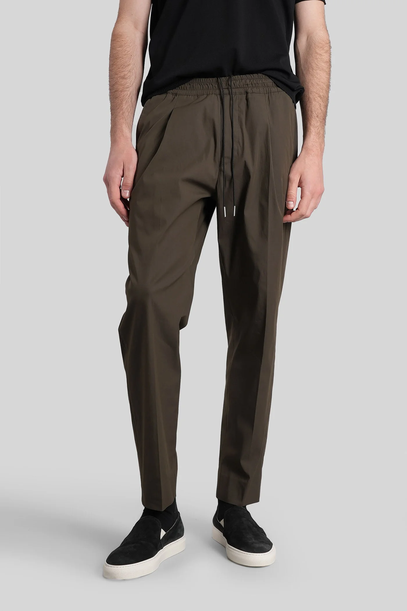 Tokyo Pants in green cotton