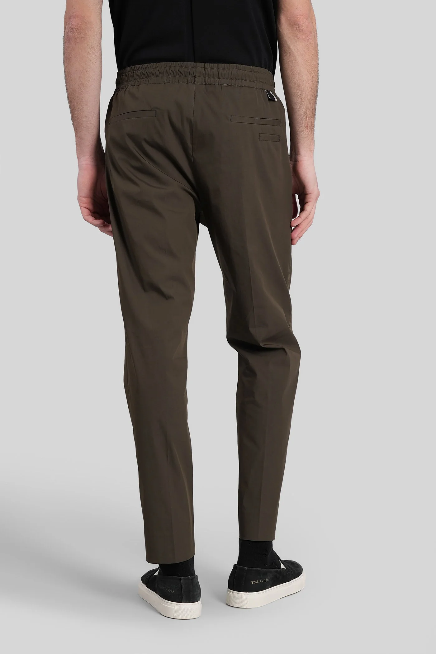 Tokyo Pants in green cotton - Image 3