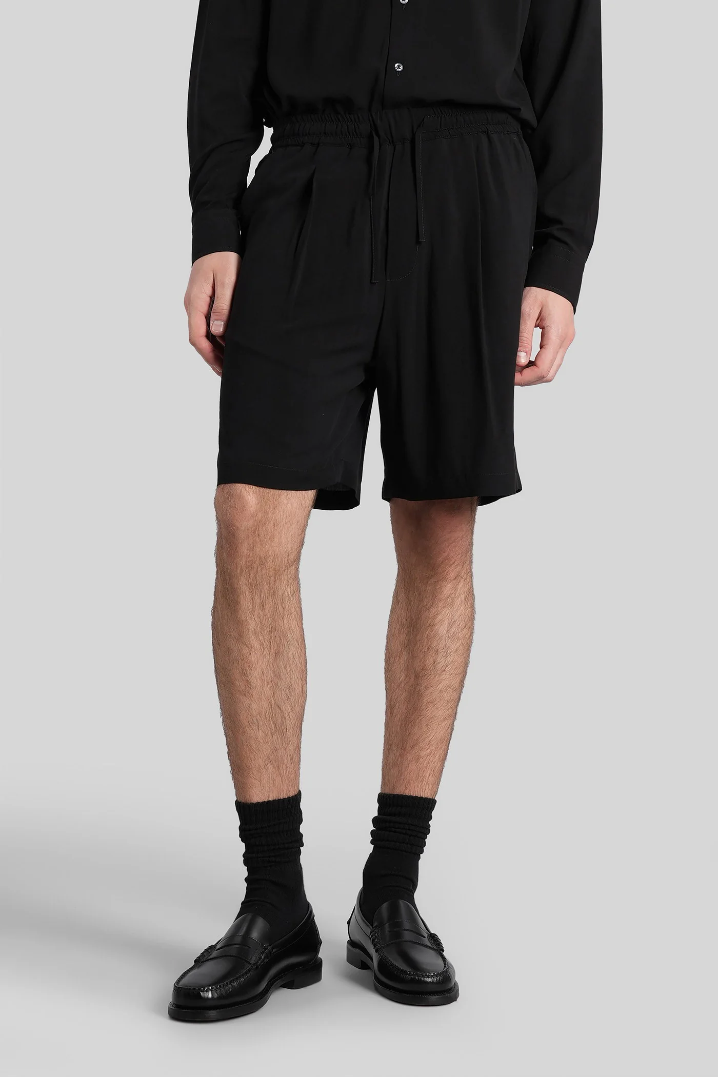 Tokyo Shorts in black cotton