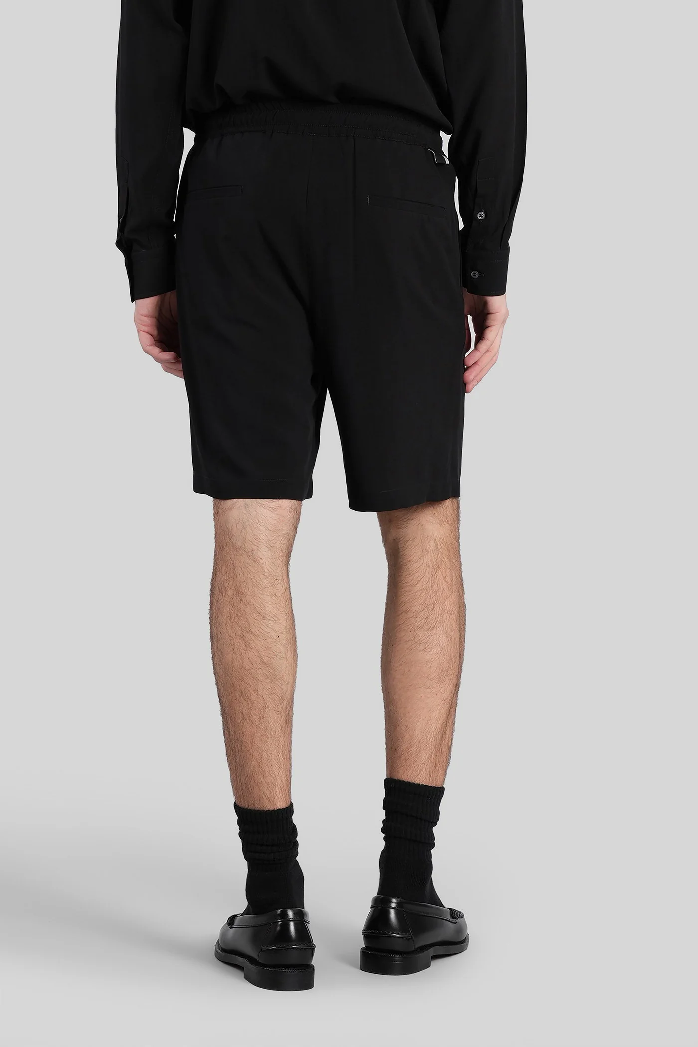 Tokyo Shorts in black cotton - Image 3