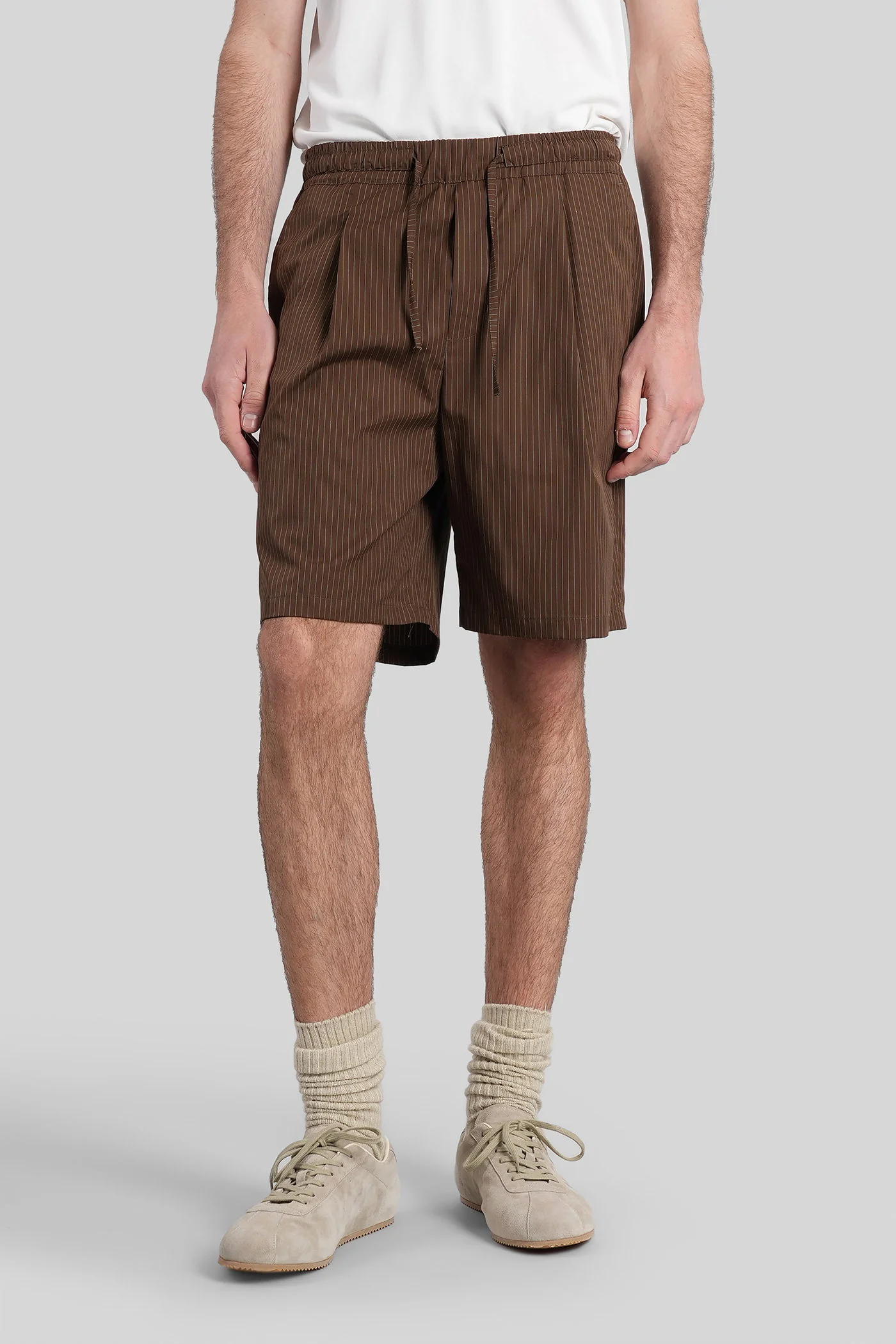 Tokyo Shorts in brown cotton