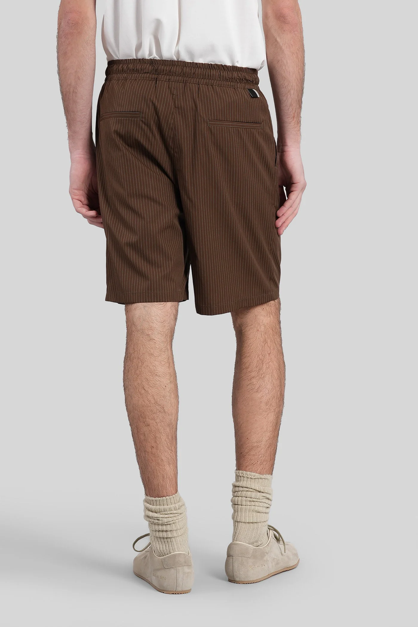 Tokyo Shorts in brown cotton - Image 3