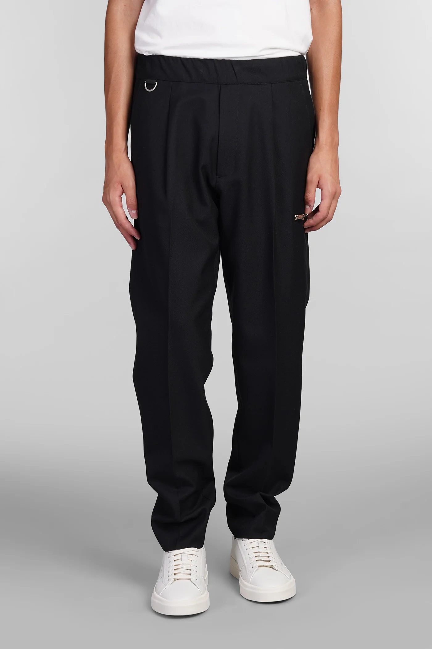Tokyo zip Pants in black wool