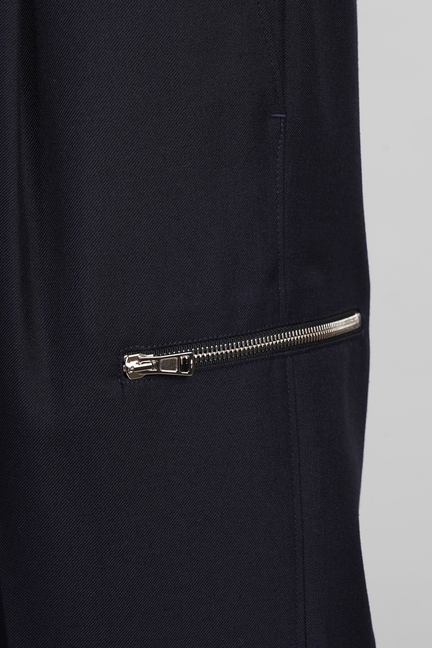 Tokyo zip Pants in blue wool - Image 5