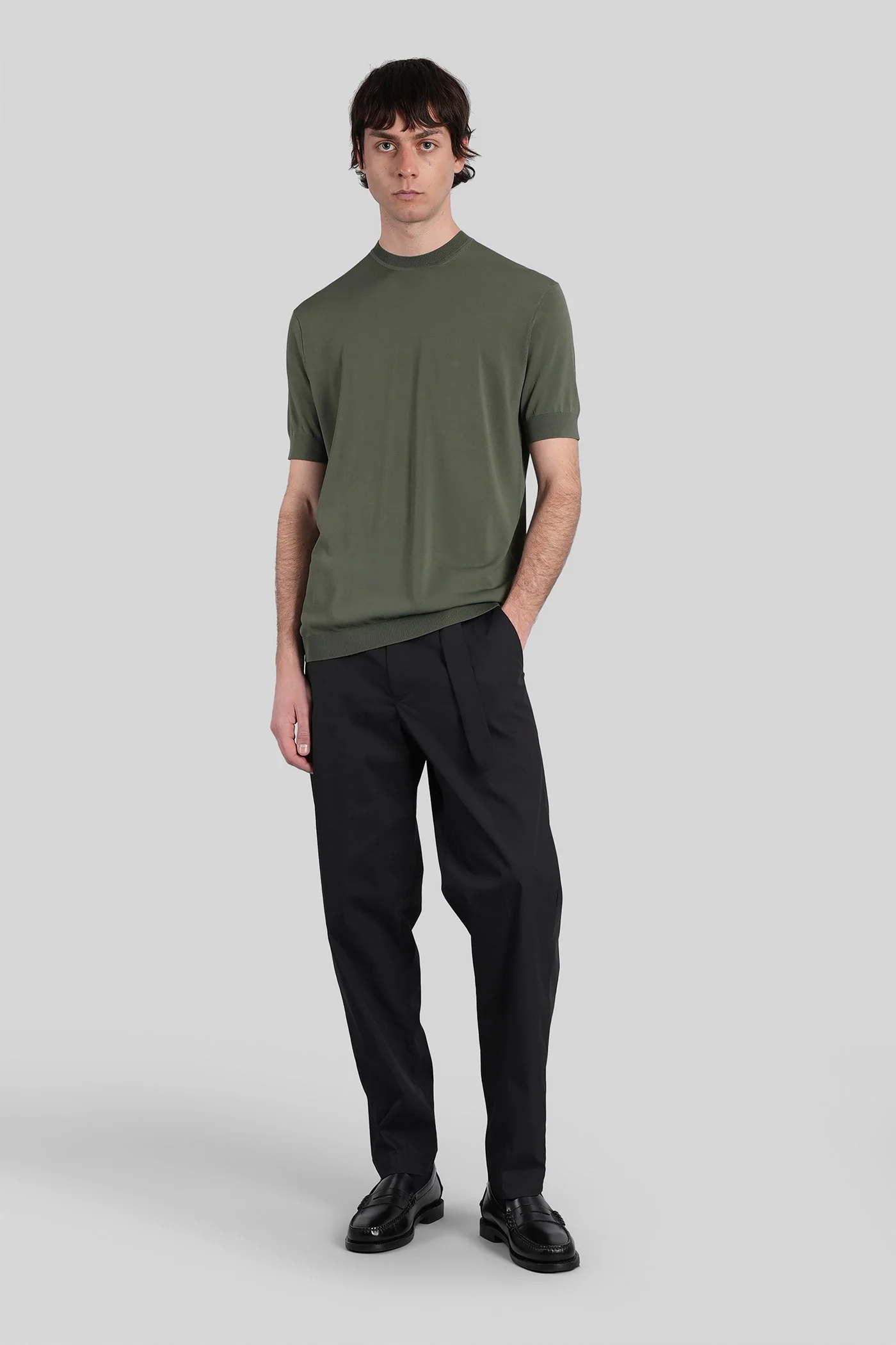 Virgil Pants in black cotton - Image 2
