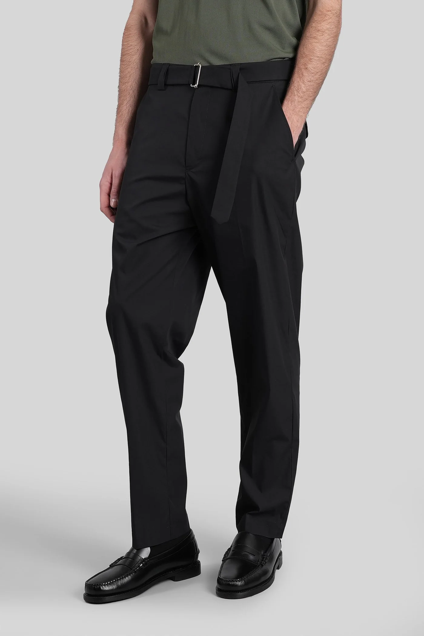 Virgil Pants in black cotton - Image 4