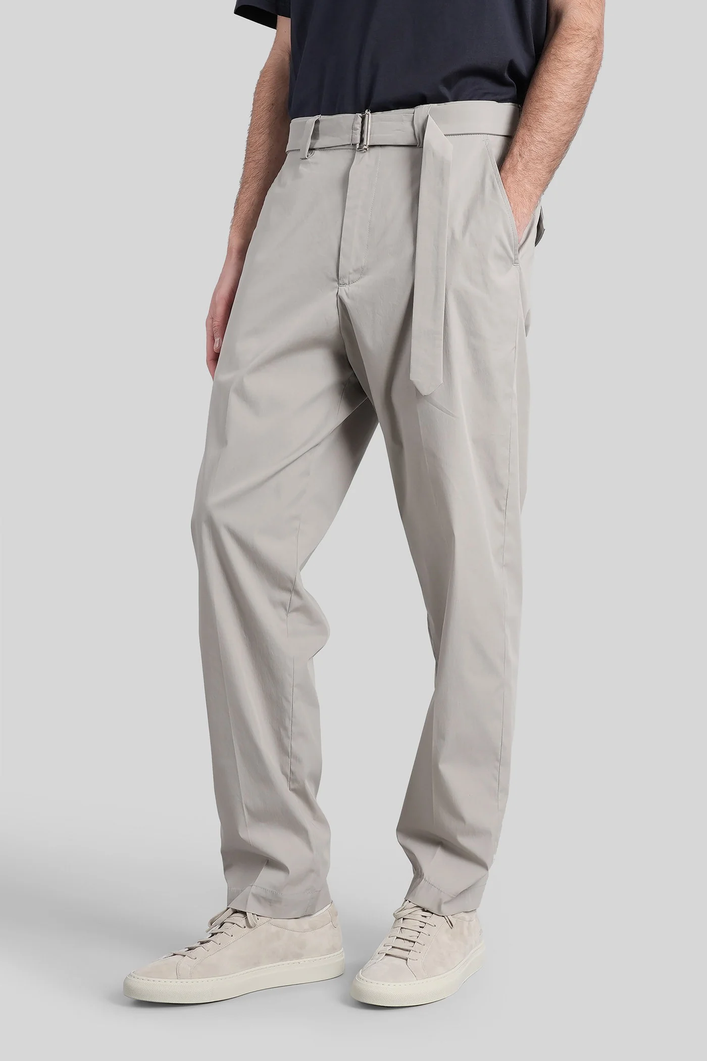 Virgil Pants in grey cotton - Image 4