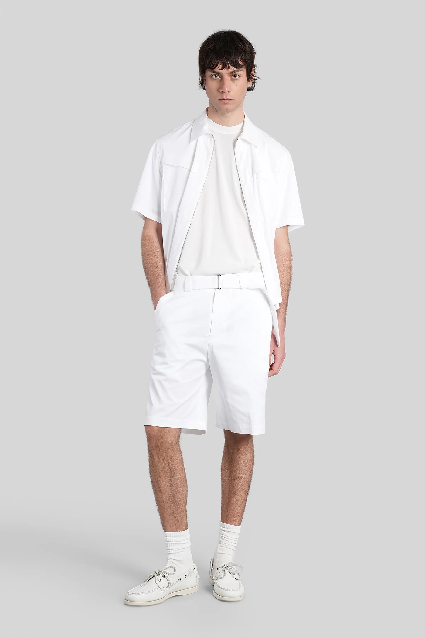 Virgil Shorts in white cotton - Image 2