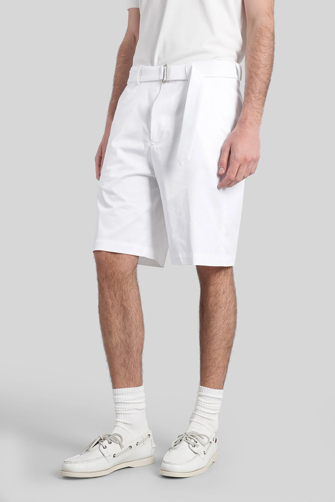 Virgil Shorts in white cotton - Image 4