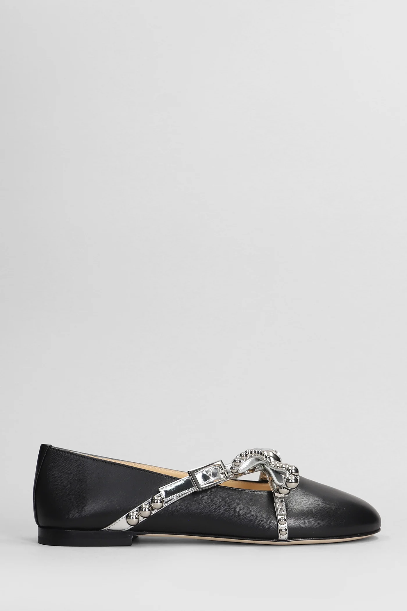 Ballet flats in black leather - Image 6