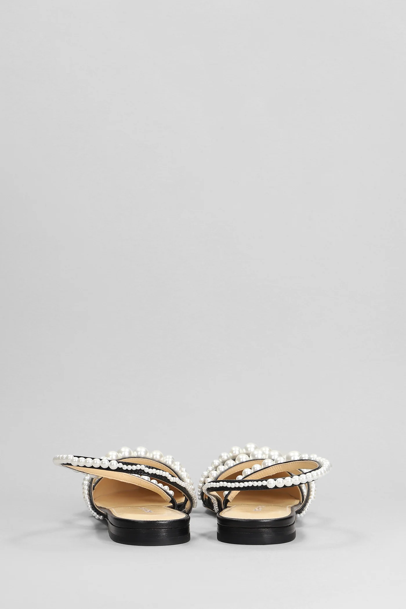 Ballet flats in black leather - Image 4