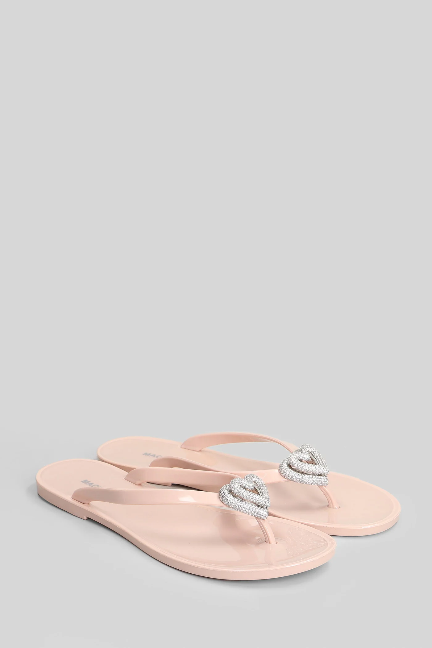 Flat sandal-slipper in rose-pink PVC - Image 2