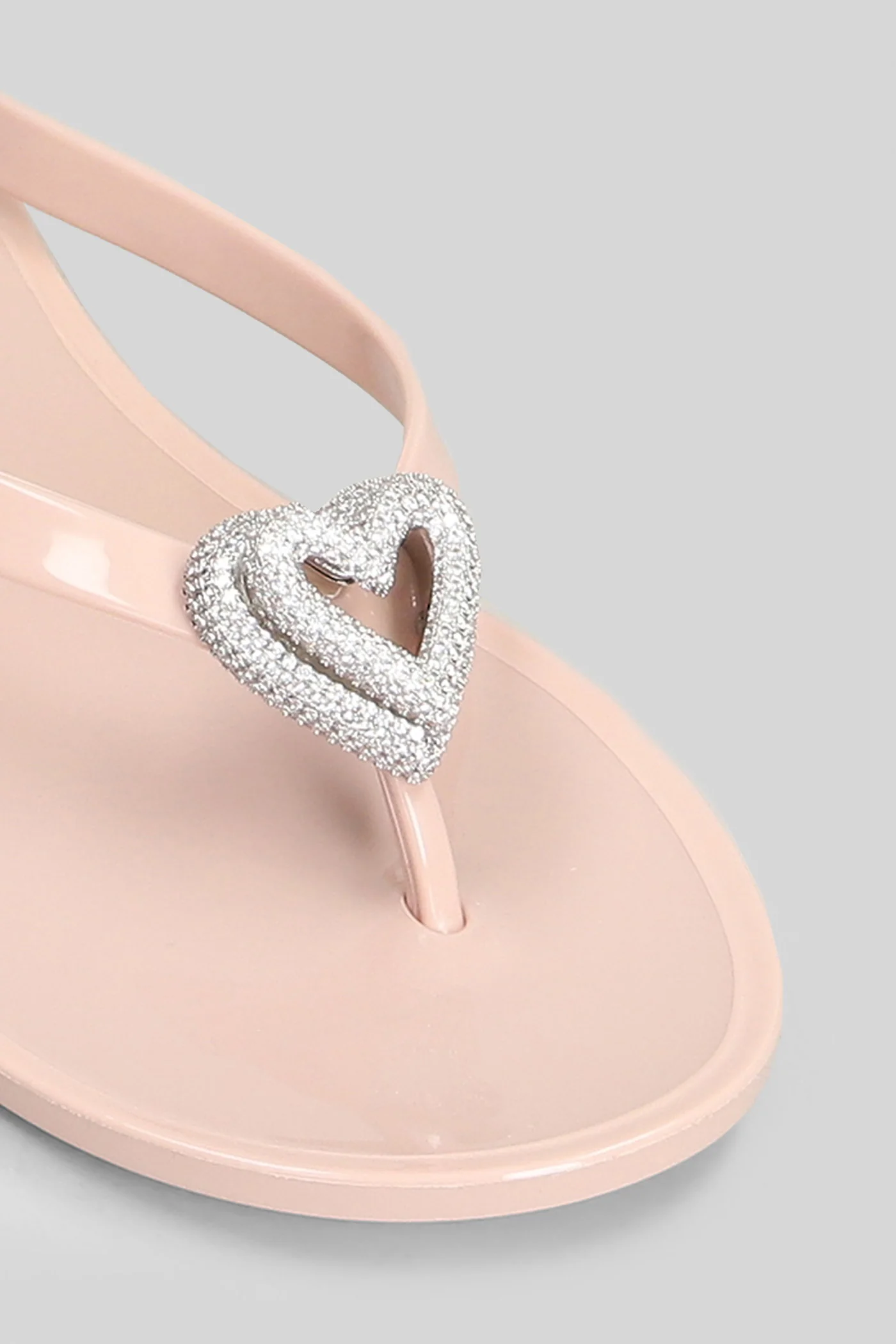 Flat sandal-slipper in rose-pink PVC - Image 5
